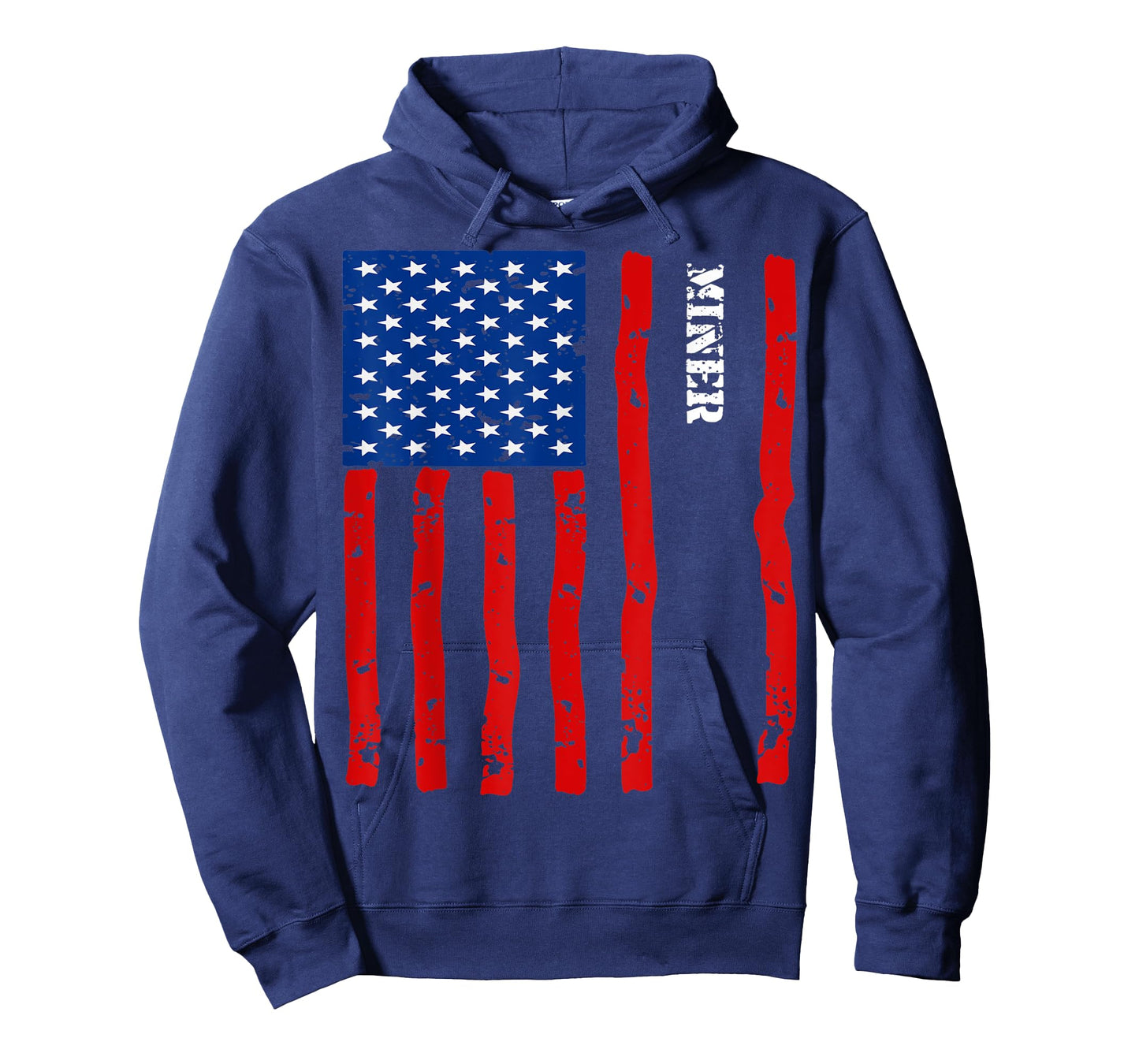 Cool Miner Accessories Things Stuff USA Flag T-Shirt for Women Kids Men