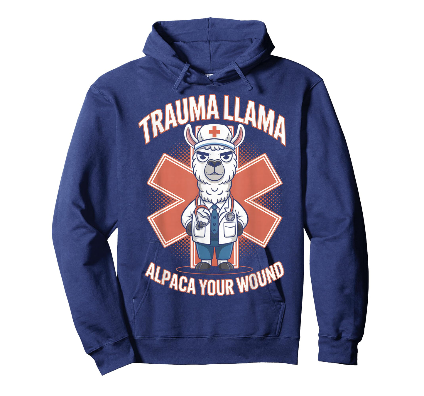 Trauma Llama Alpaca Your Wound EMT Funny Llama Medic EMS T-Shirt