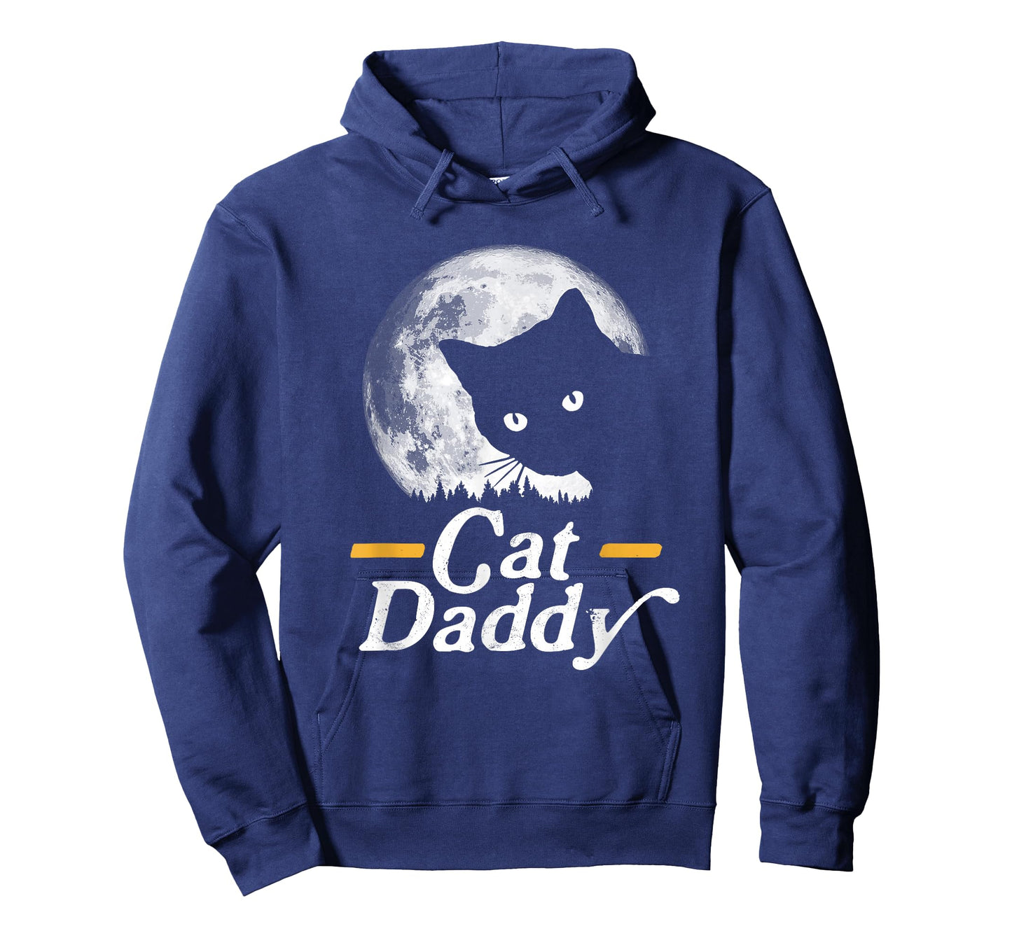 Cat Daddy Vintage Eighties Style Cat Retro Full Moon T-Shirt