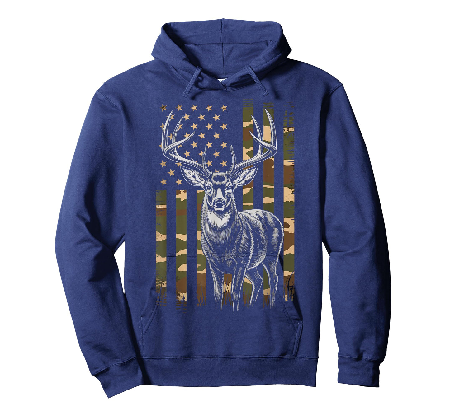 Deer Hunting Hunter US Flag T-Shirt