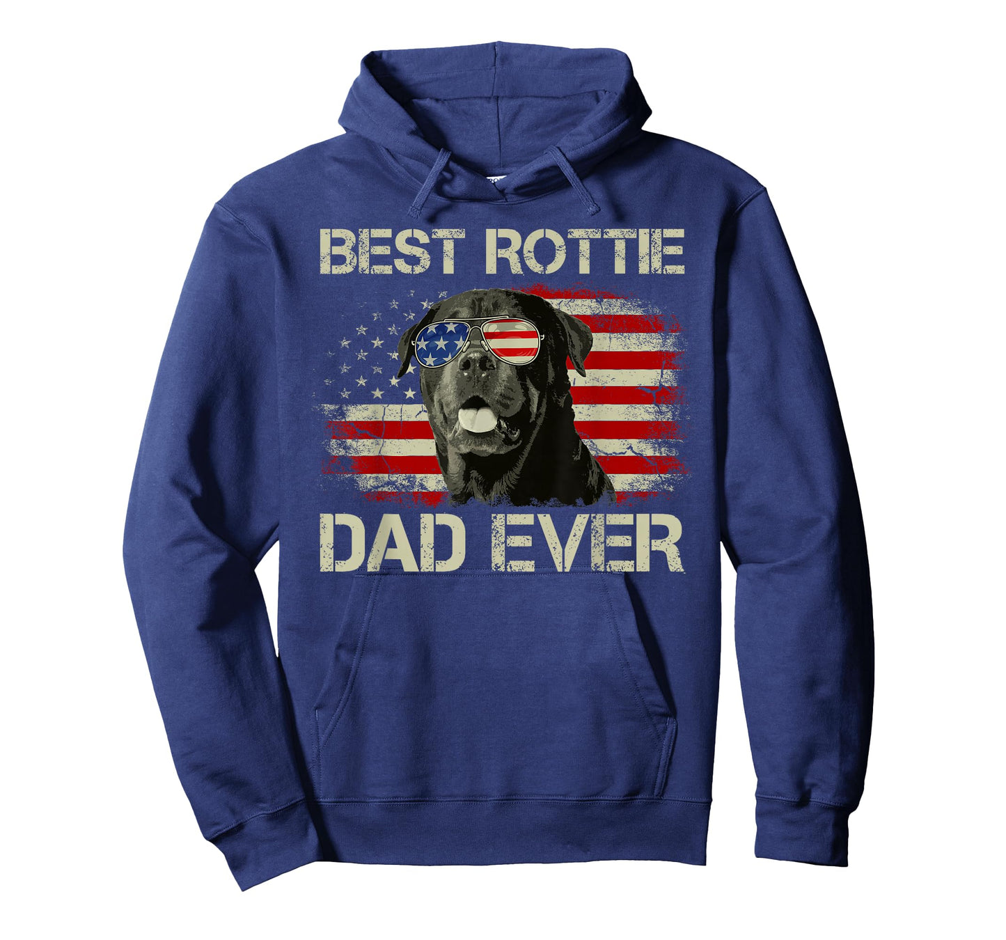 Best Rottie Dad Ever Tshirt Rottweiler American Flag Gift T-Shirt