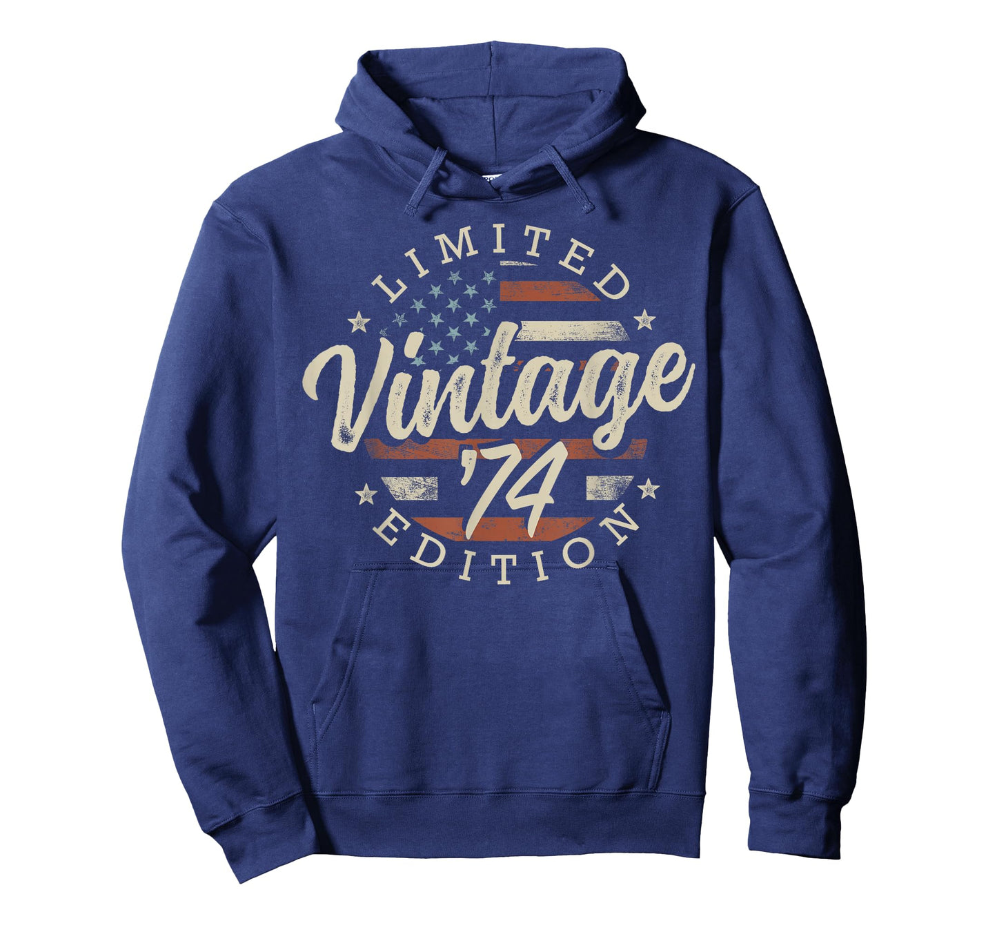 Vintage 1974 Limited Edition USA Flag 51st Birthday T-Shirt