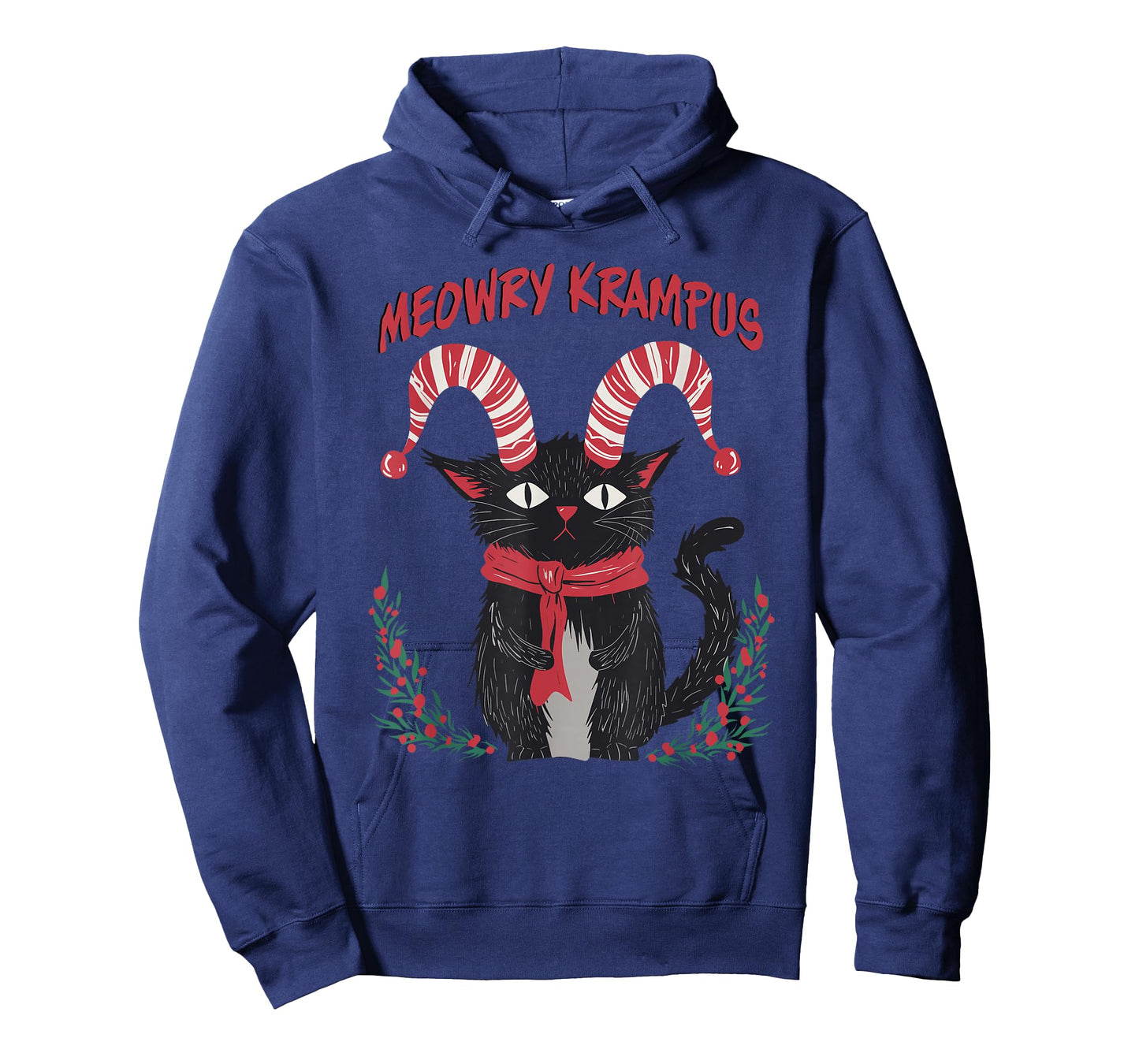 Meowry Krampus Funny Krampus is Coming to Town Cat Christmas T-Shirt