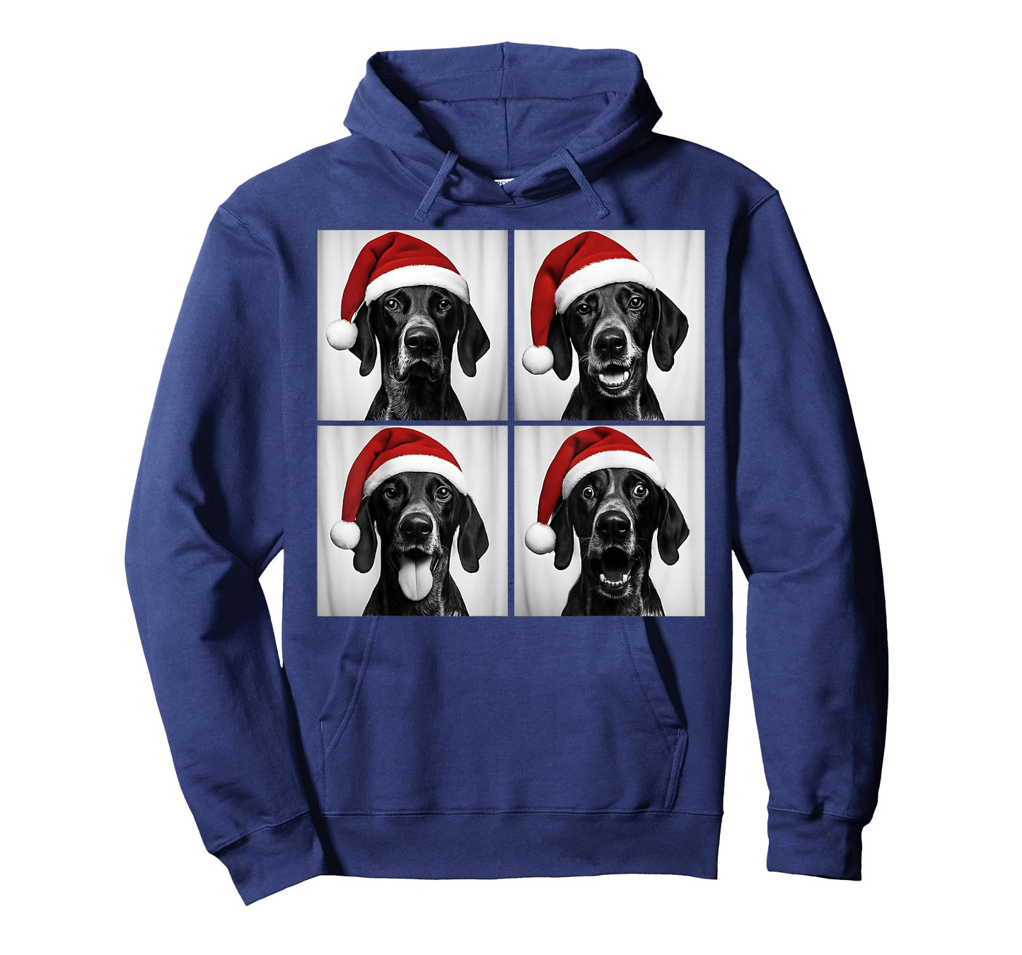 Funny Christmas German Shorthaired Pointer Santa Photo Booth T-Shirt