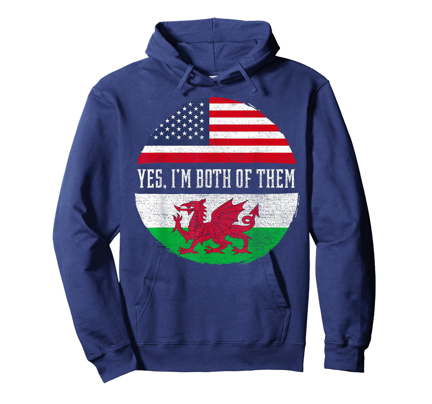 Half American Half Welsh USA Flag Wales Heritage DNA T-Shirt for Women Kids Men