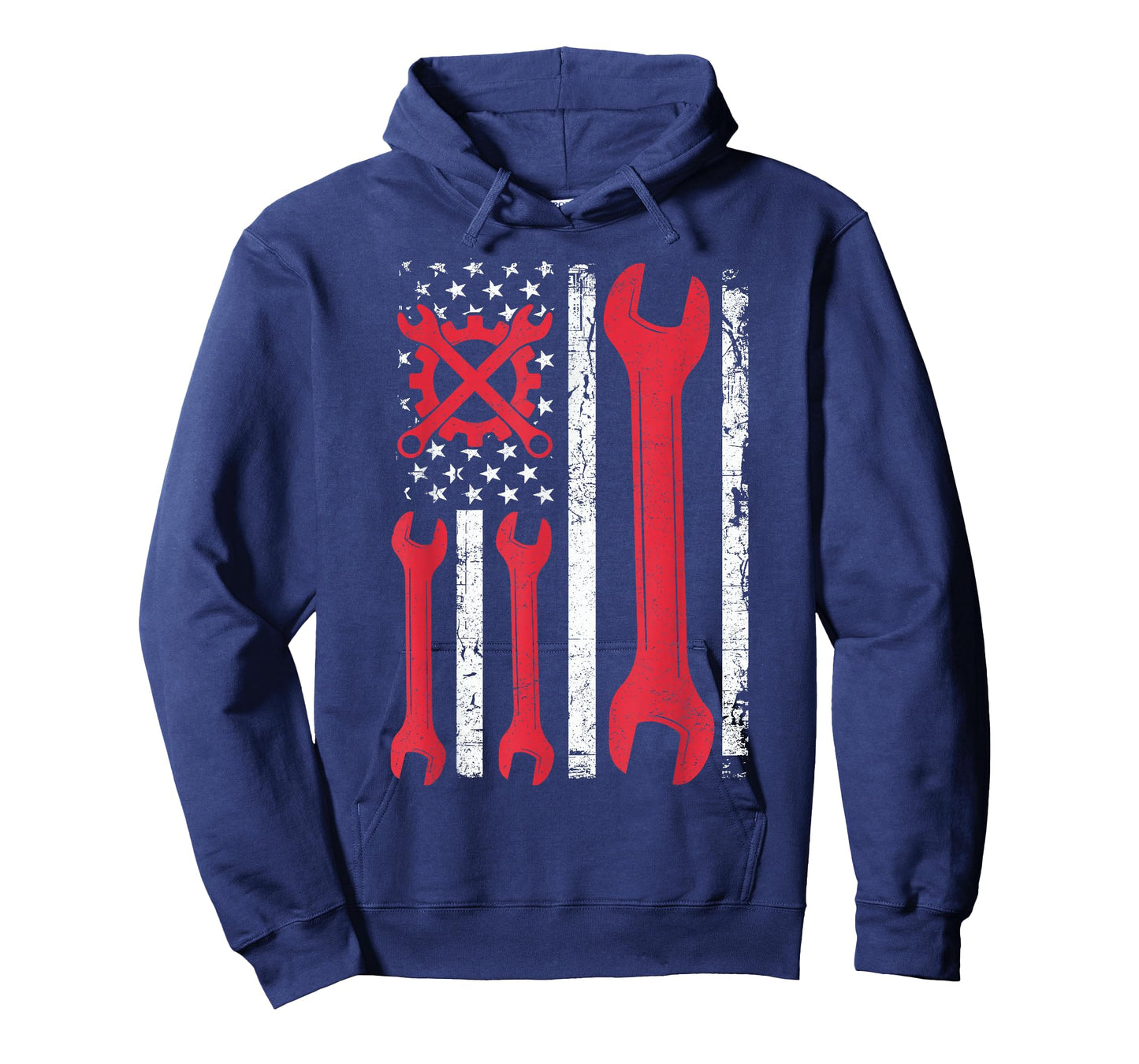 Machanic Flag Patriotic Car for Auto Enthusiasts Mechanics T-Shirt