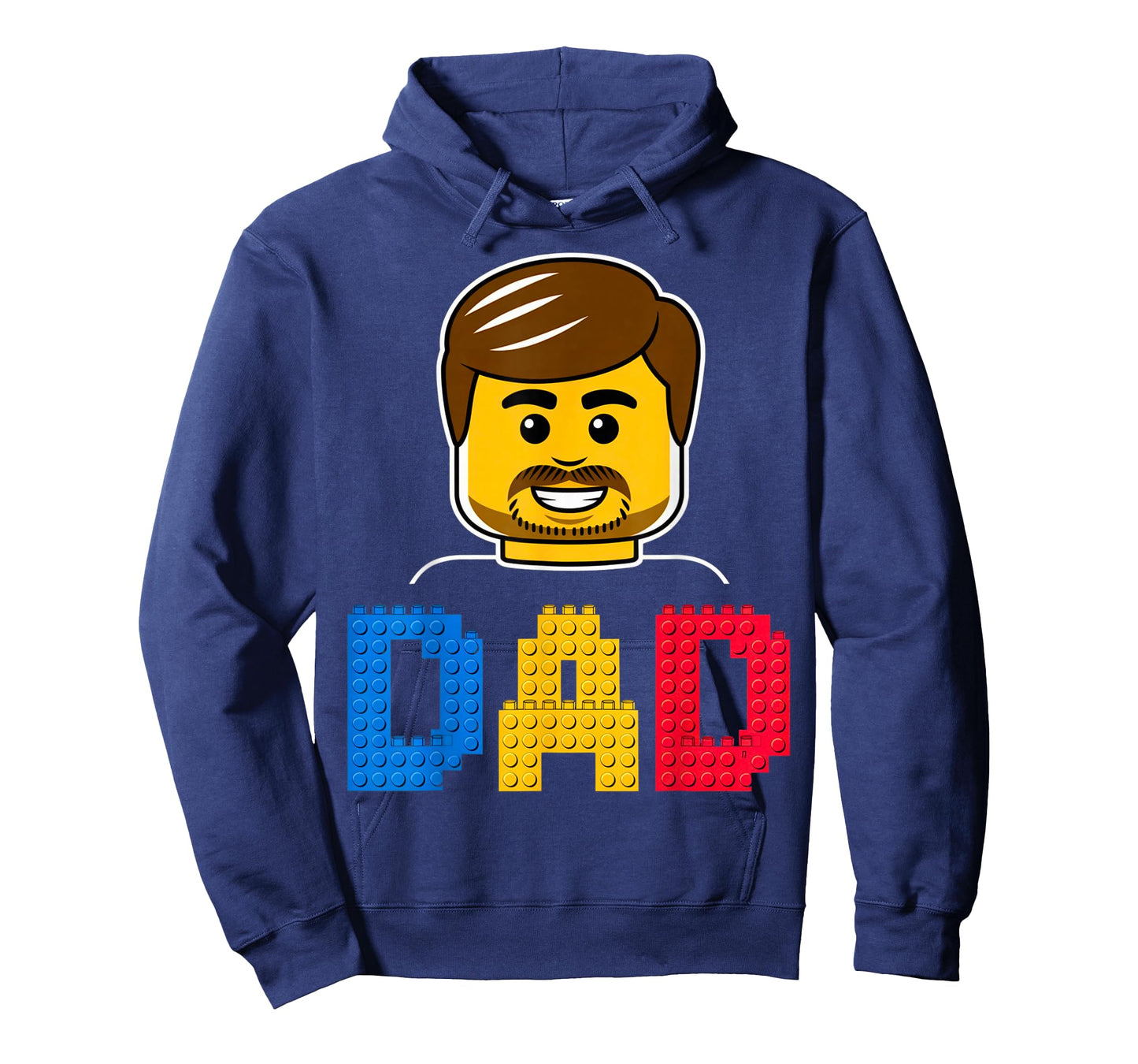 Family Dad Master Builder Building Bricks Blocks Fathers Day T-Shirt