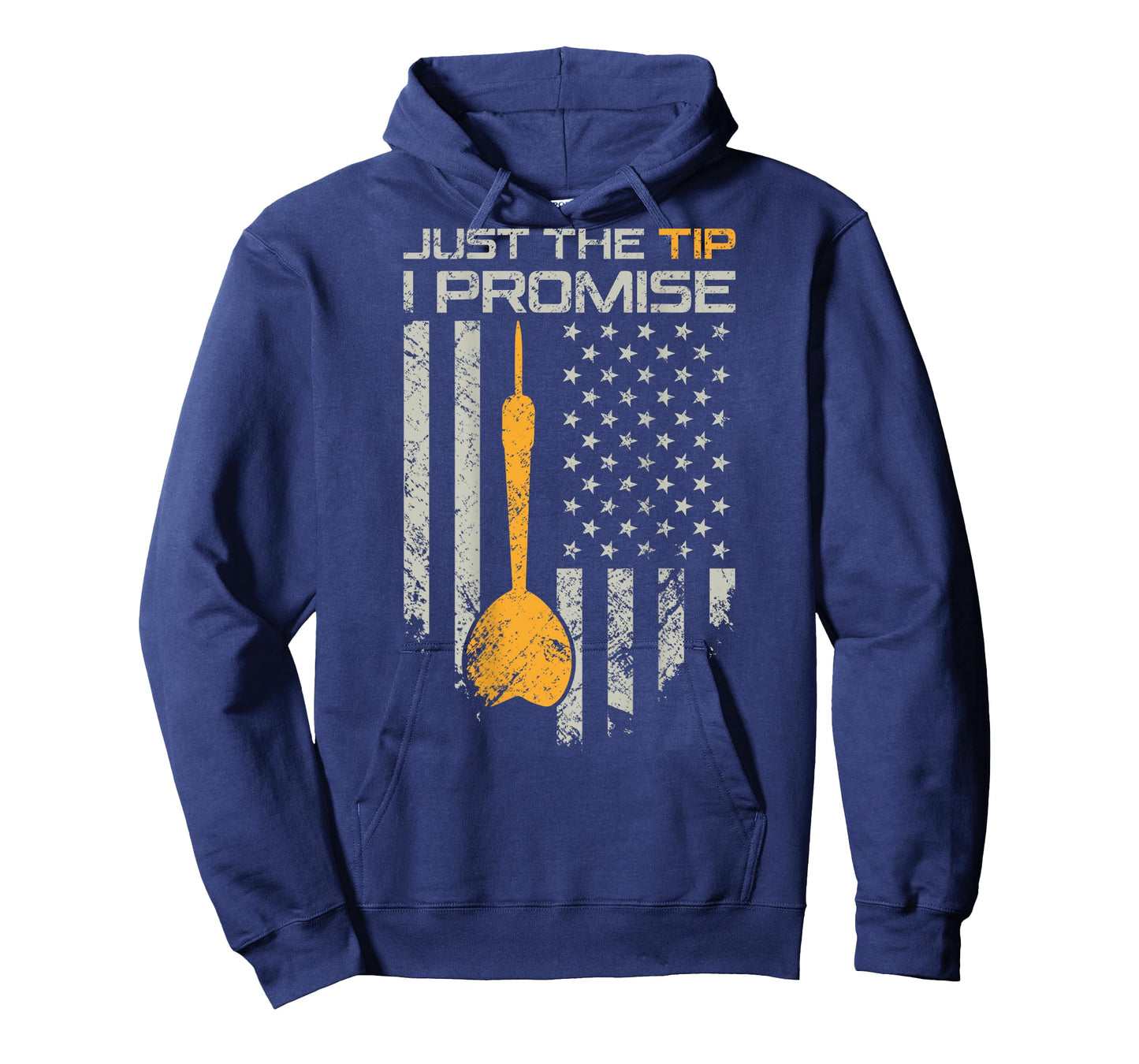 Just The Tip I Promise - Funny Darts Player Flag - ON Back T-Shirt