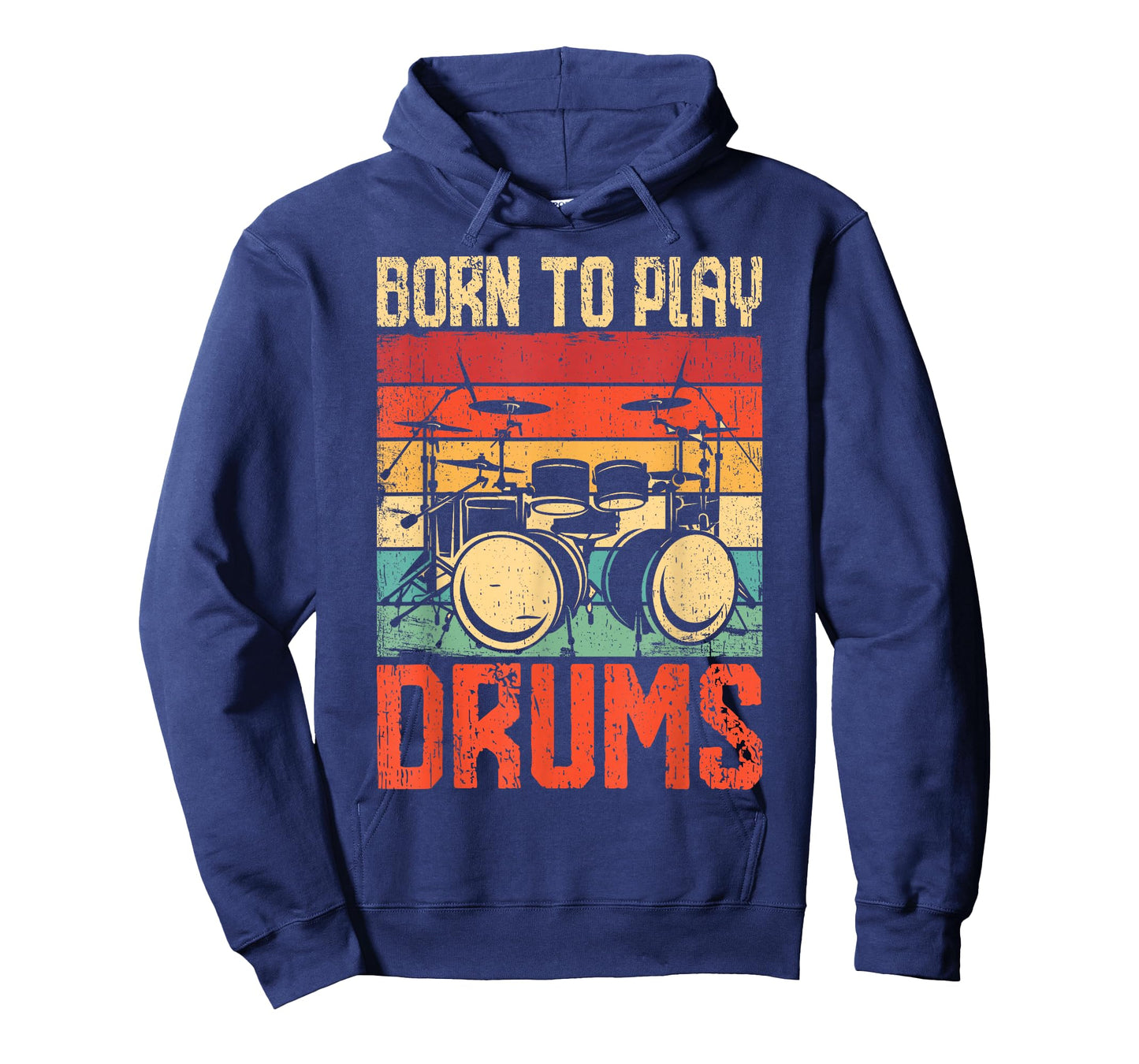 Born To Play Drums Drumming Rock Music Band Drummer T-Shirt