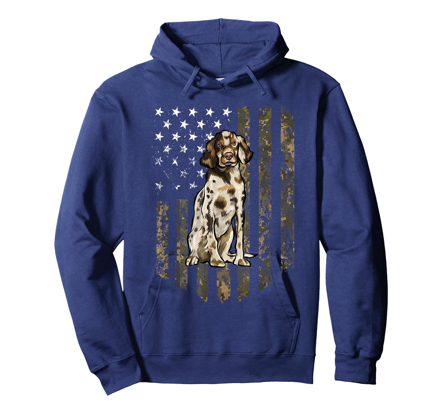 Camo American Flag English Setter 4th Of July USA T-Shirt