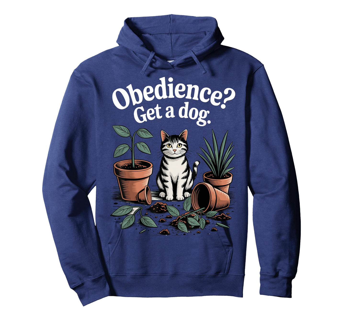 Funny Cat Obedience Get A Dog Cats T-Shirt