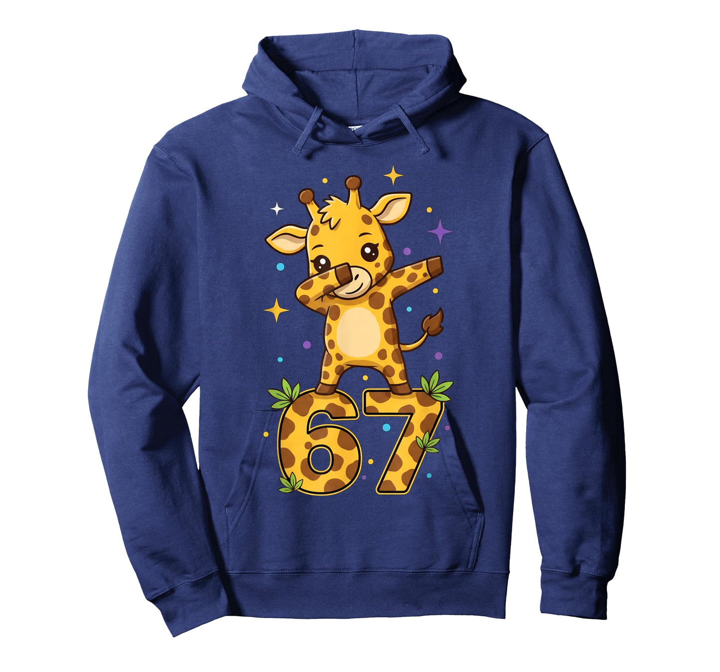 Dabbing Giraffe 67 Funny Six Seven Gen Z Slang Meme Cute T-Shirt