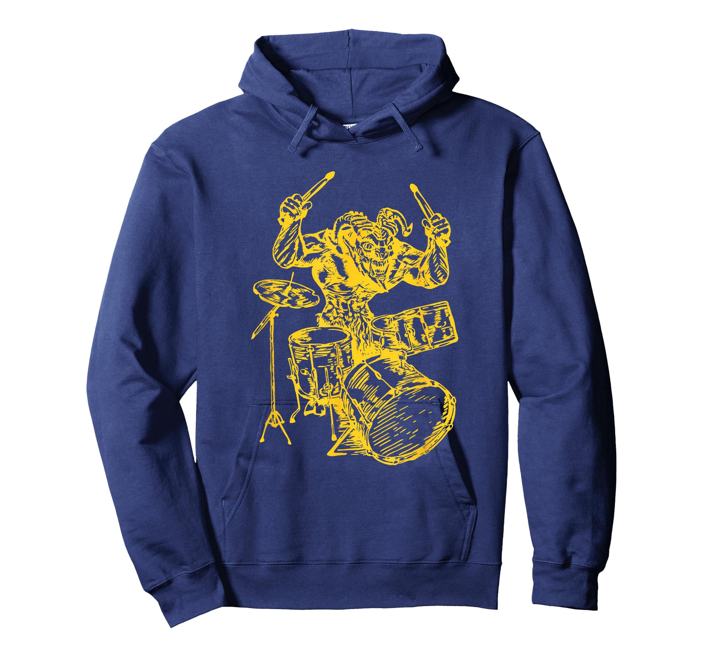 Devil Playing Drums Demon Drummer Satan Rock Musician T-Shirt