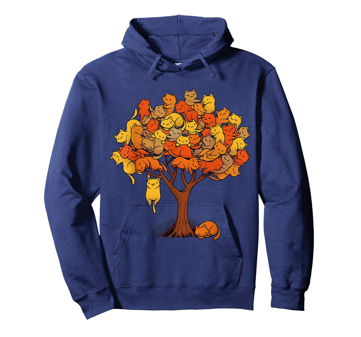 Cat Tree Cat Lover Nature Fall Winter Kitten Kitty Cats T-Shirt