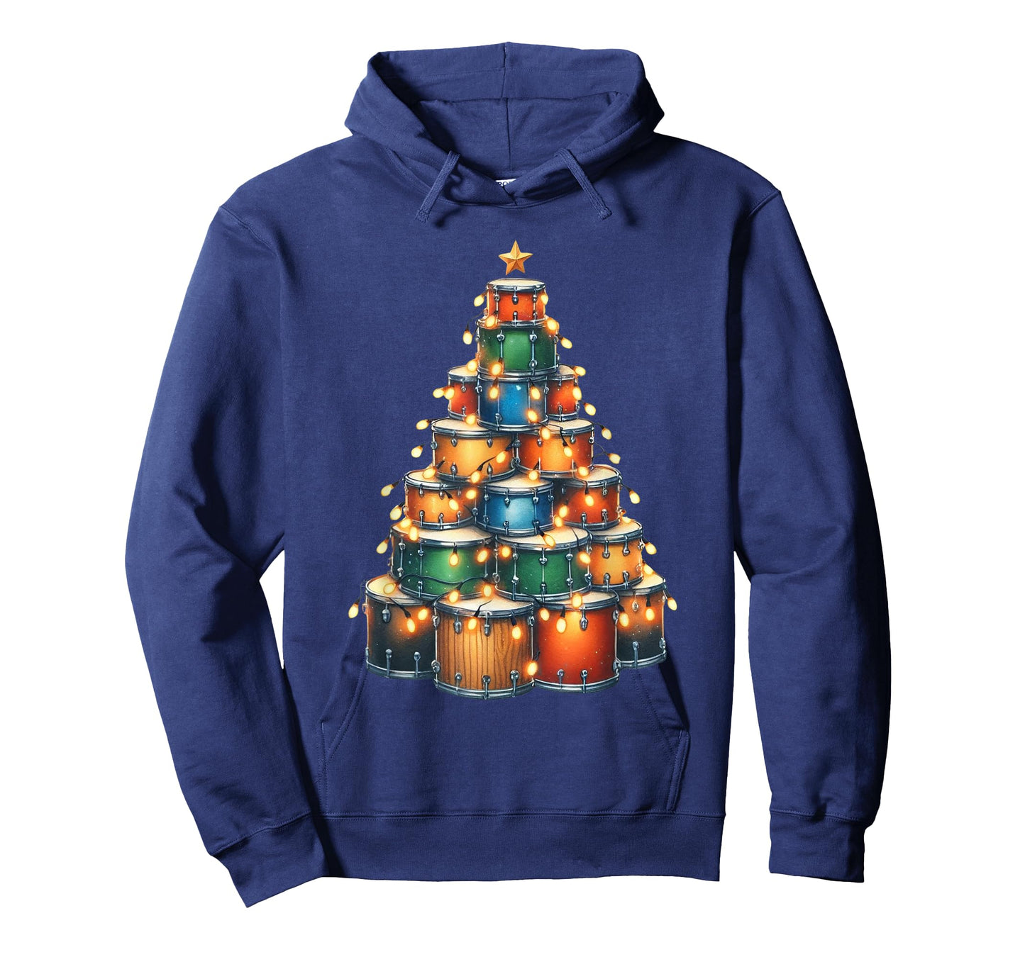 Drumms Xmas Christmas Tree Drummer T-Shirt