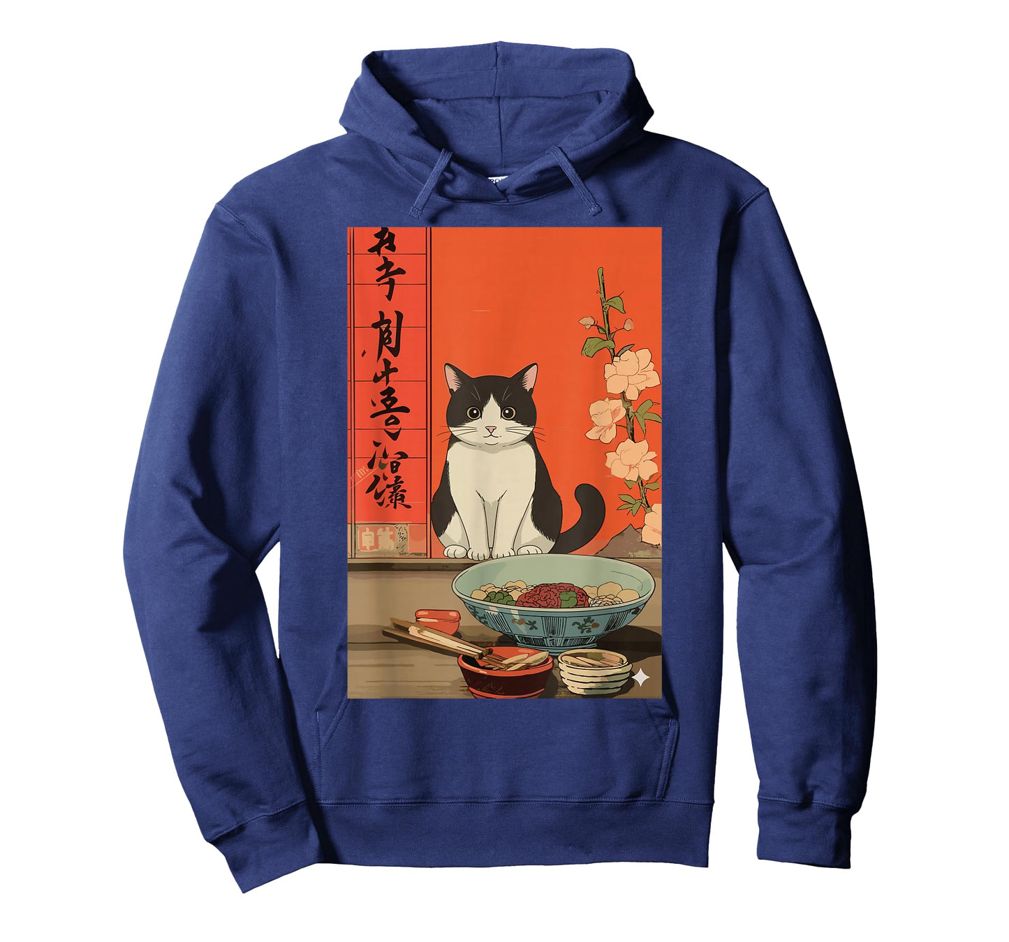 Funny Japanese Cat Ramen Kawaii Animal Anime Art T-Shirt
