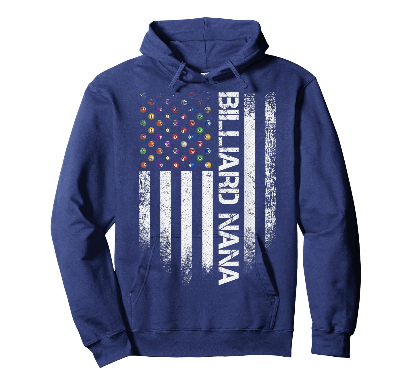 Vintage USA American Flag Proud Pool Billiard Snooker Nana T-Shirt