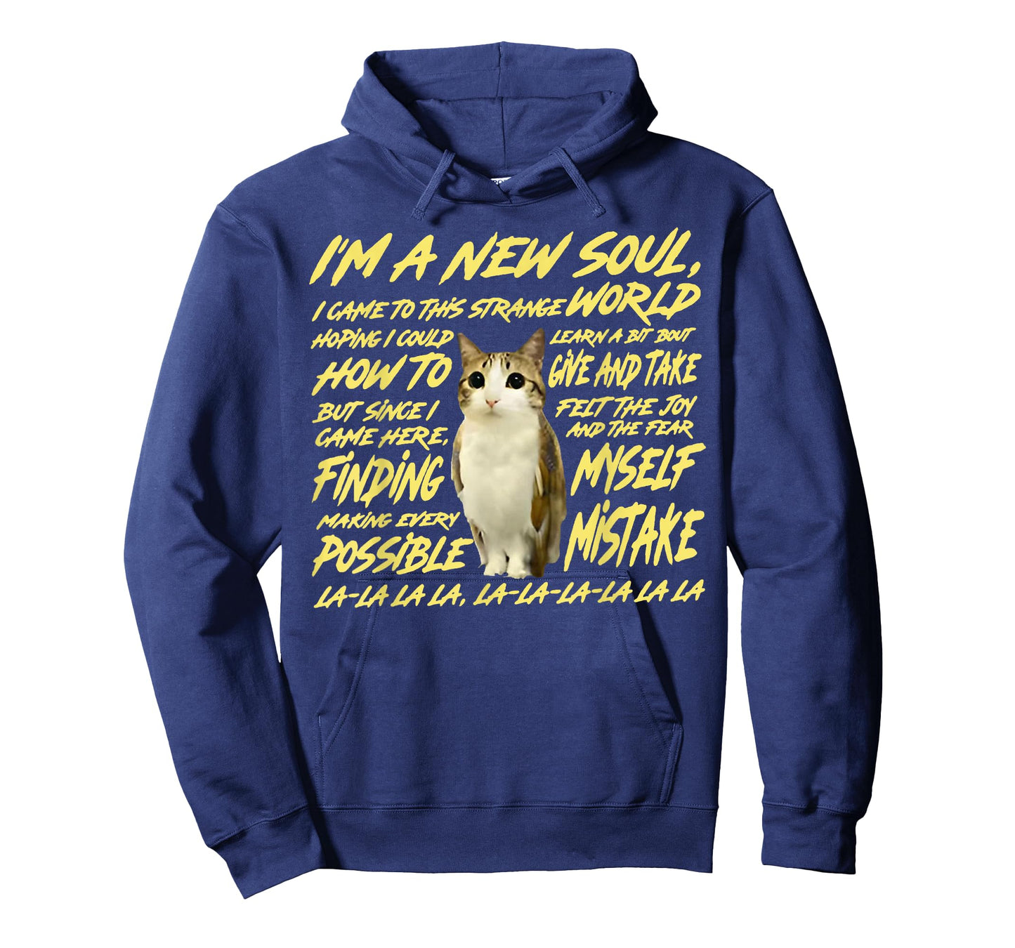 I'm A New Soul I Came to This Strange World - Cat Owl T-Shirt
