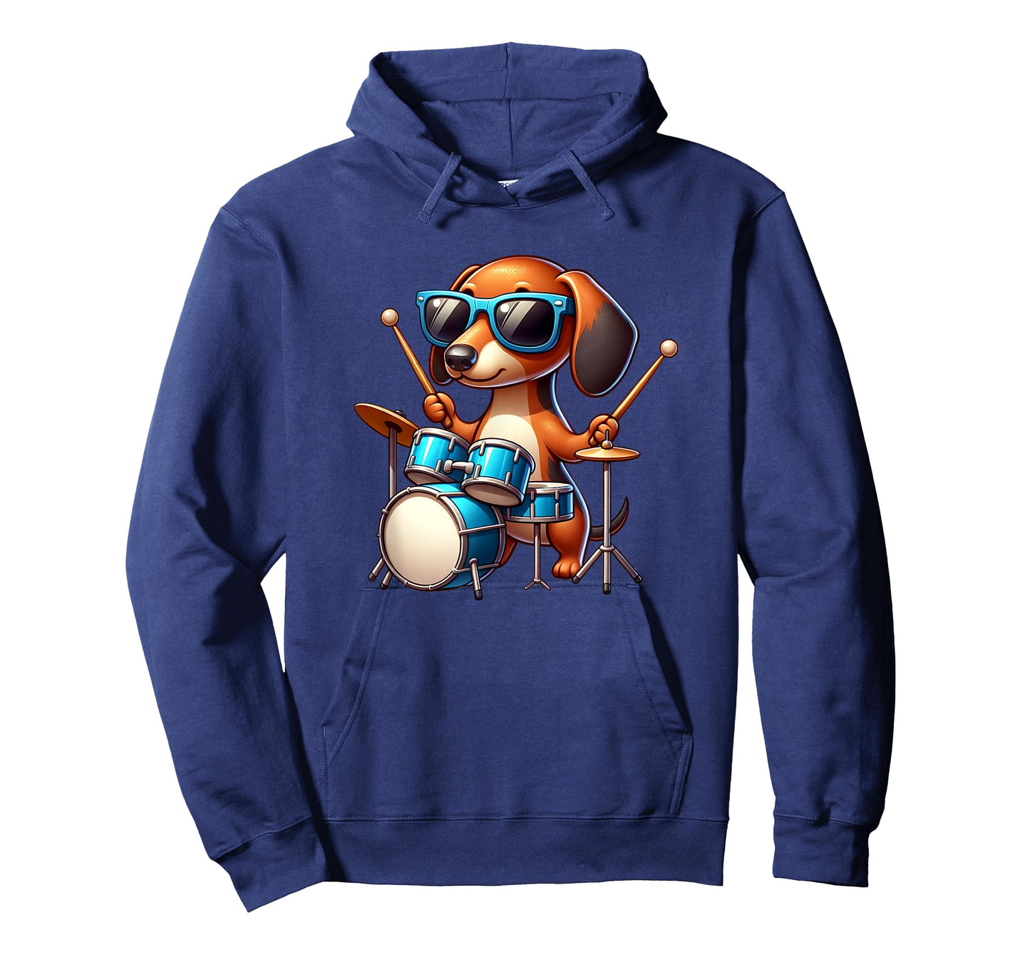 Dachshund Drummer Wiener Dog Enthusiast Design T-Shirt for Men Women Kids