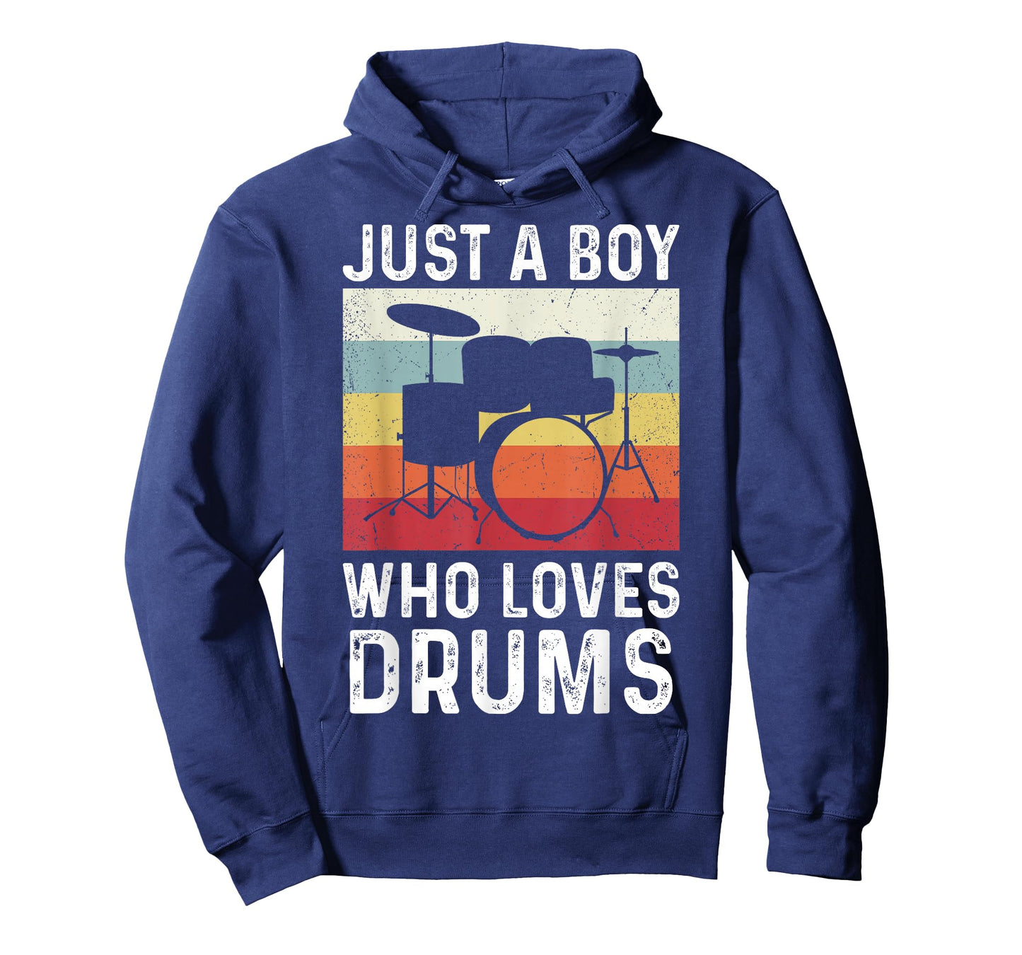 Drummer Boys Drum Just A Boy Who Loves Drums Kit Drumming T-Shirt