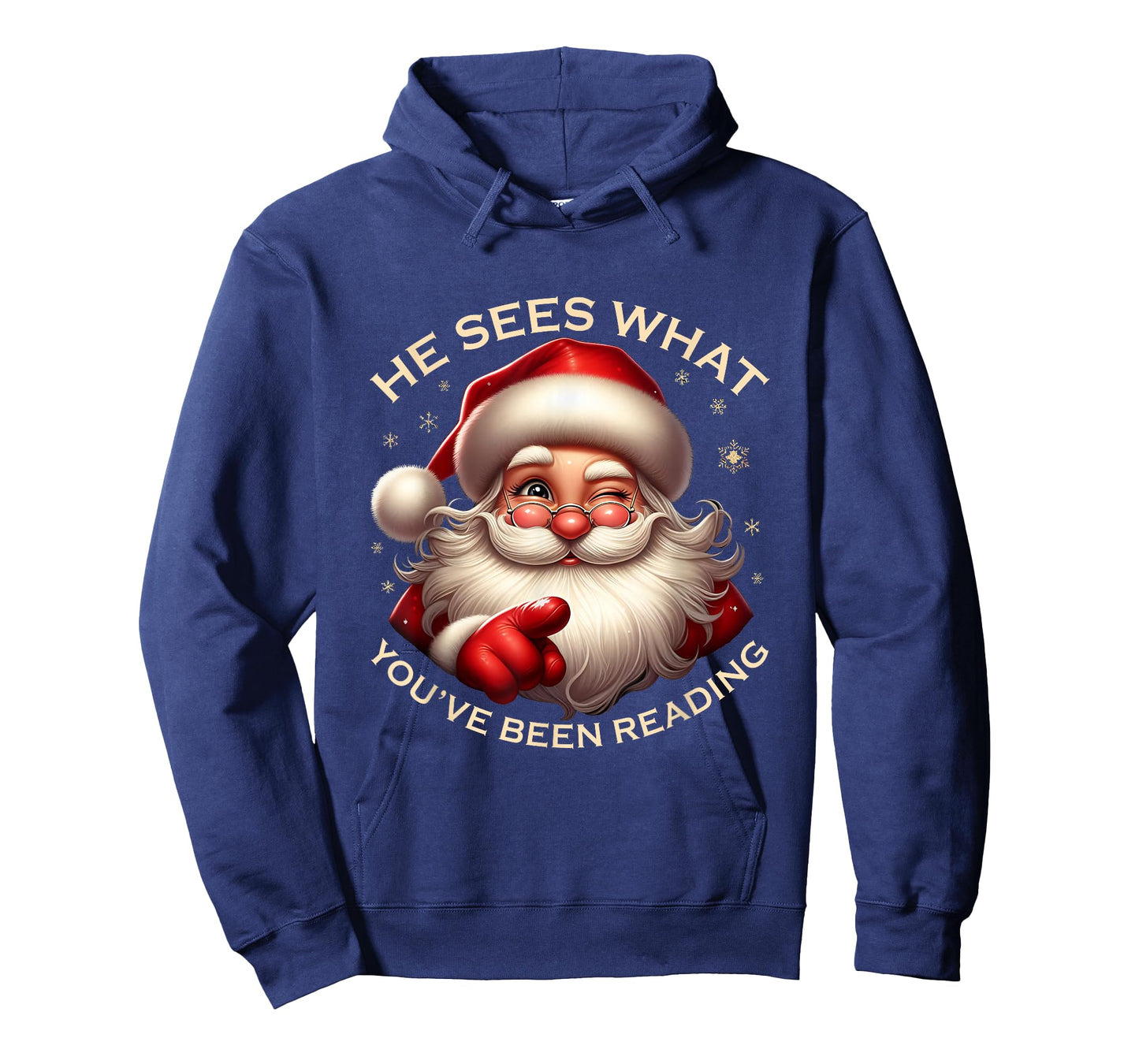 Christmas Book He Sees What You’ve Been Reading Booklish T-Shirt