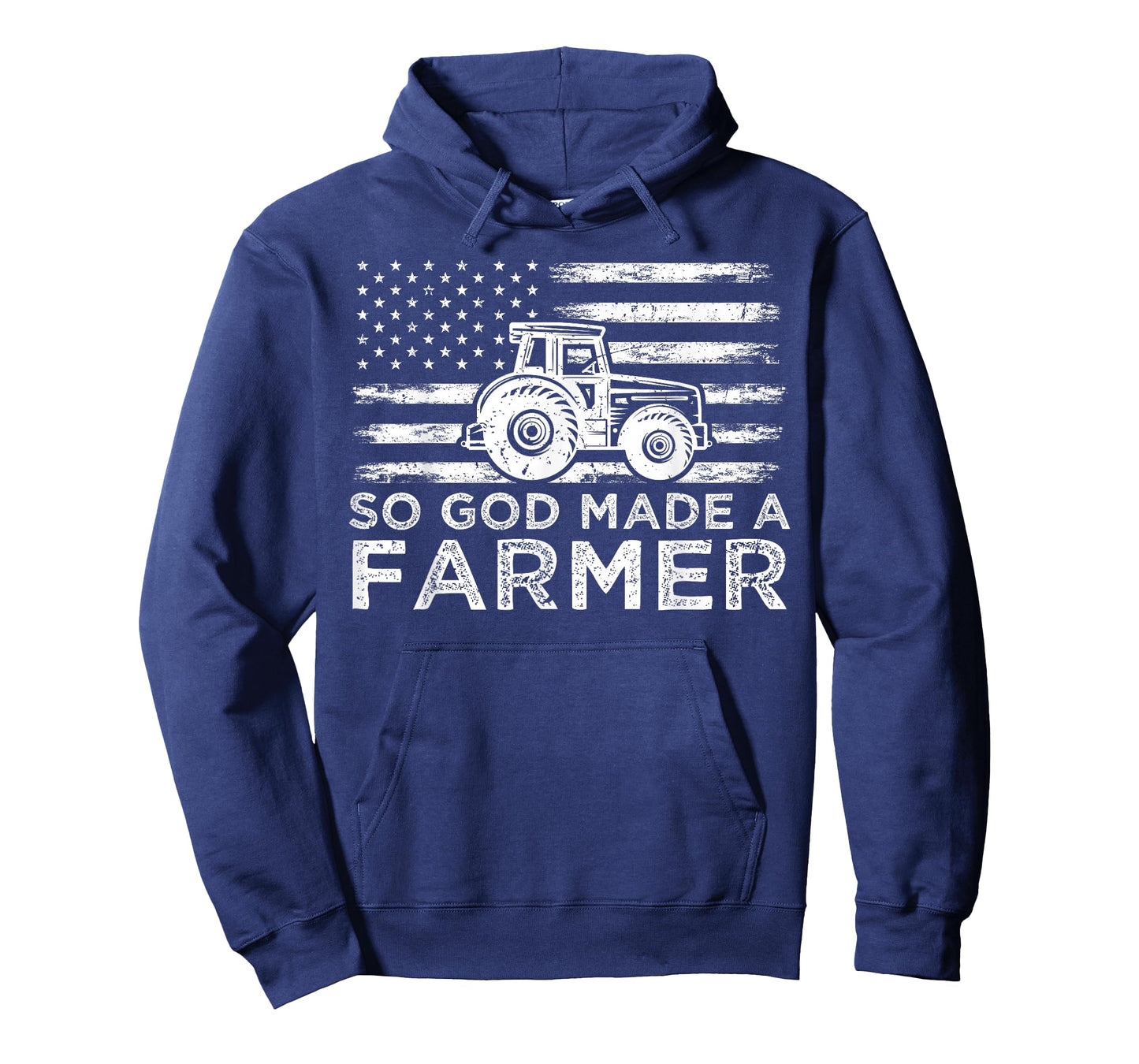 American Flag So God Made A Farmer 4th Of July T-Shirt