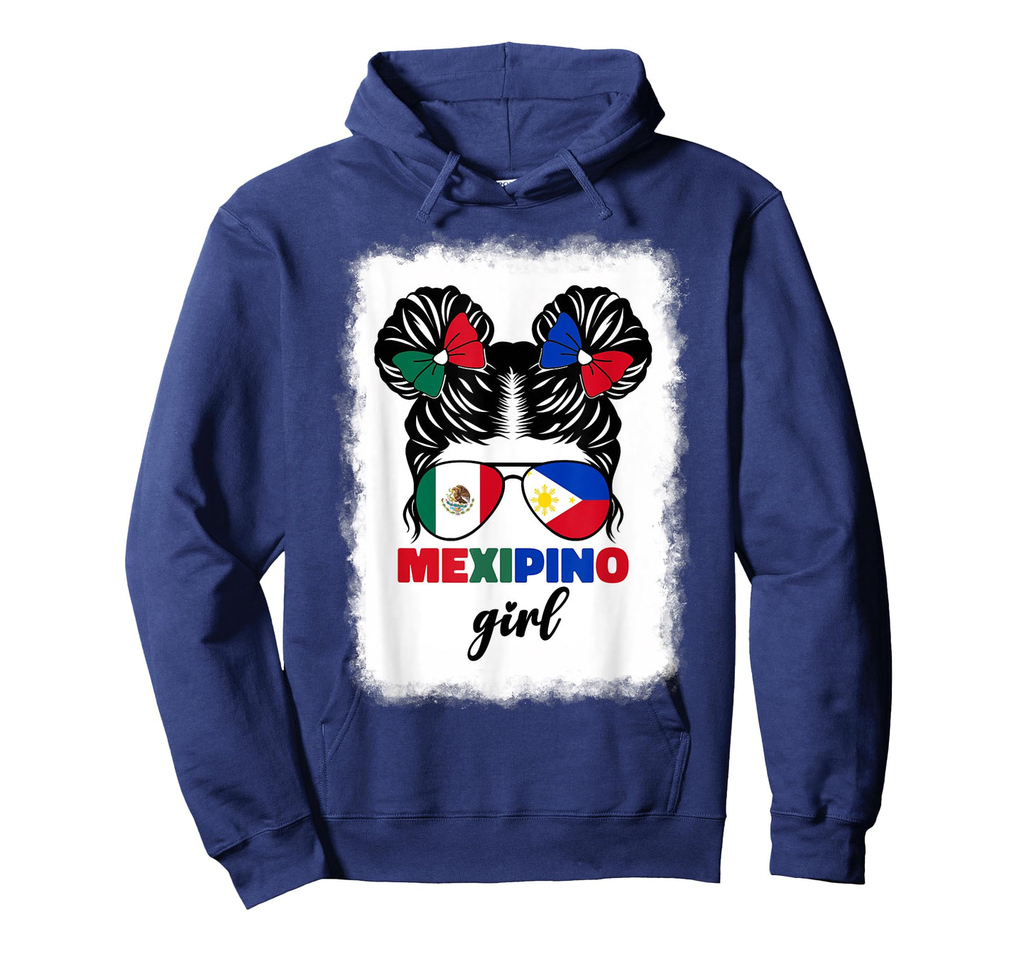Half Mexican And Filipino Mexico Flag Mexipino Girl Kids Pun T-Shirt