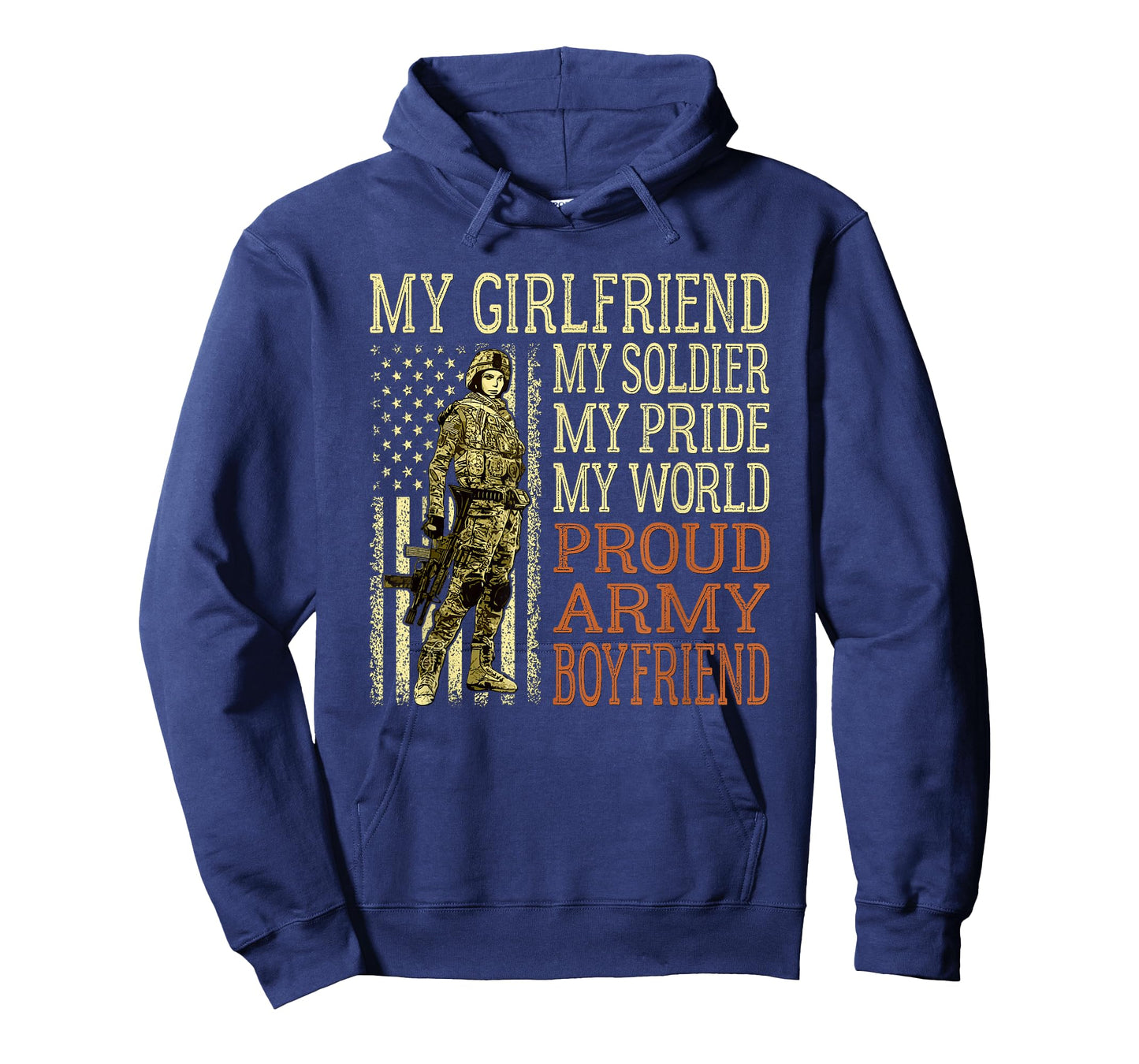 My Girlfriend My Soldier Hero Proud Army Boyfriend Military T-Shirt