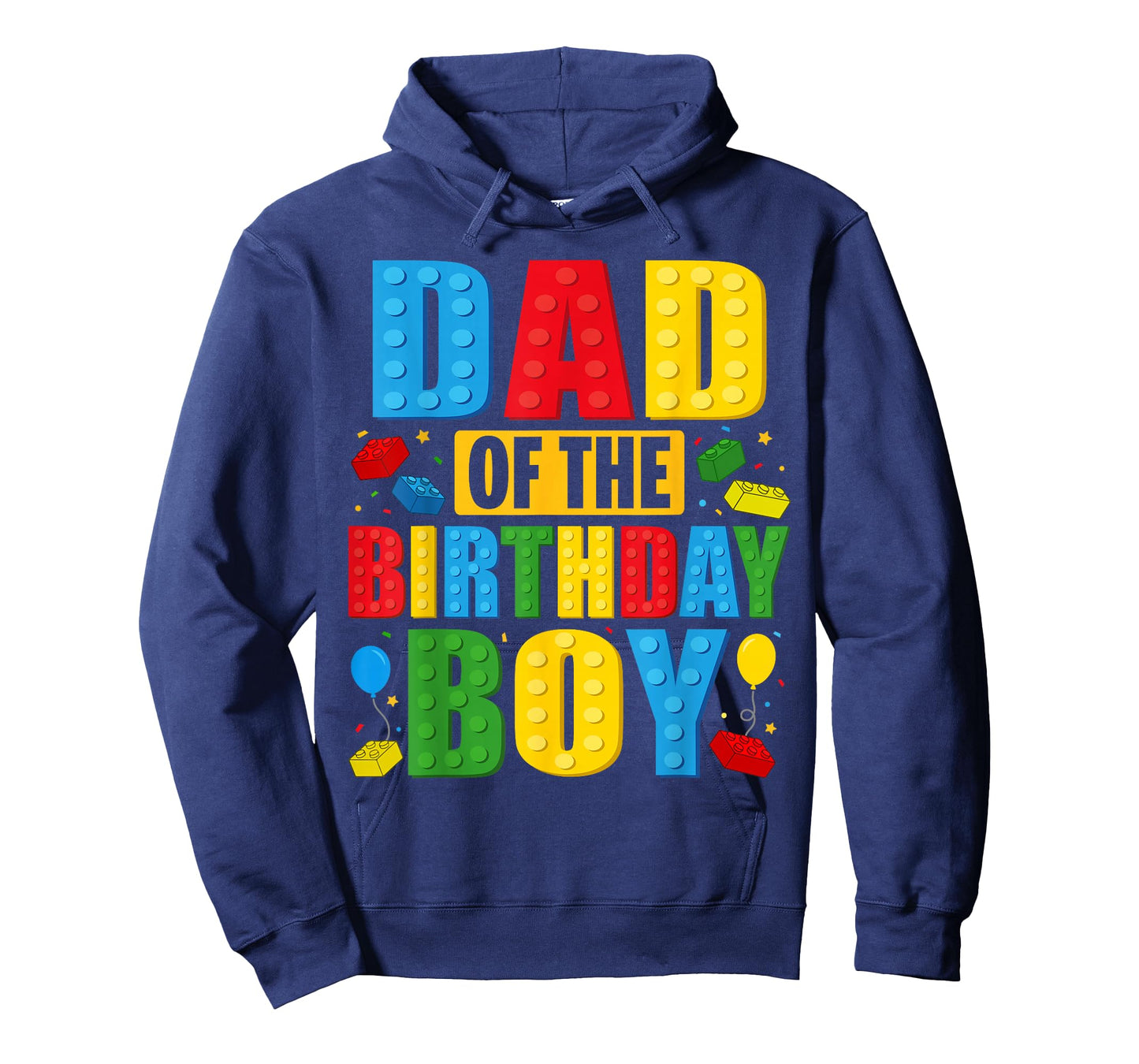 Dad Of The Birthday Boy Building Blocks Birthday Party Crew T-Shirt