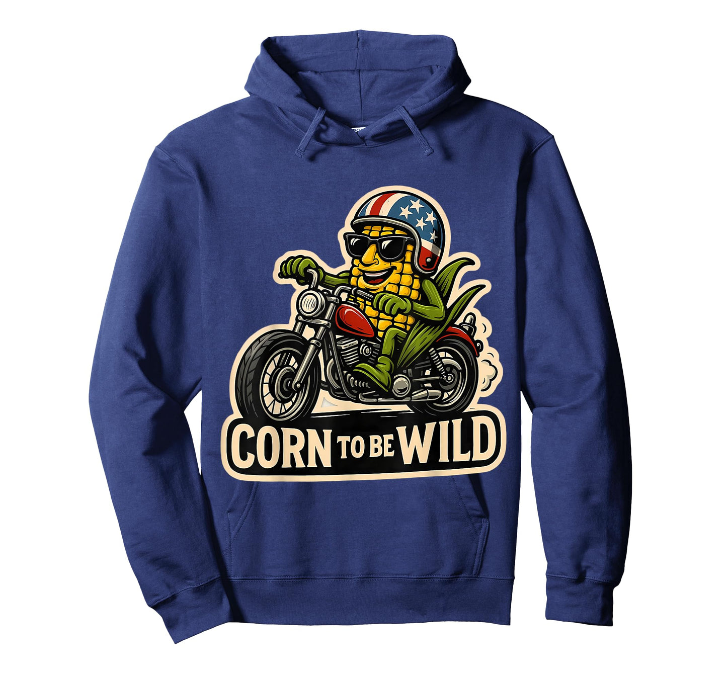 Corn to Be Wild Funny Corncob Pun Maize Farmer Biker Farming T-Shirt