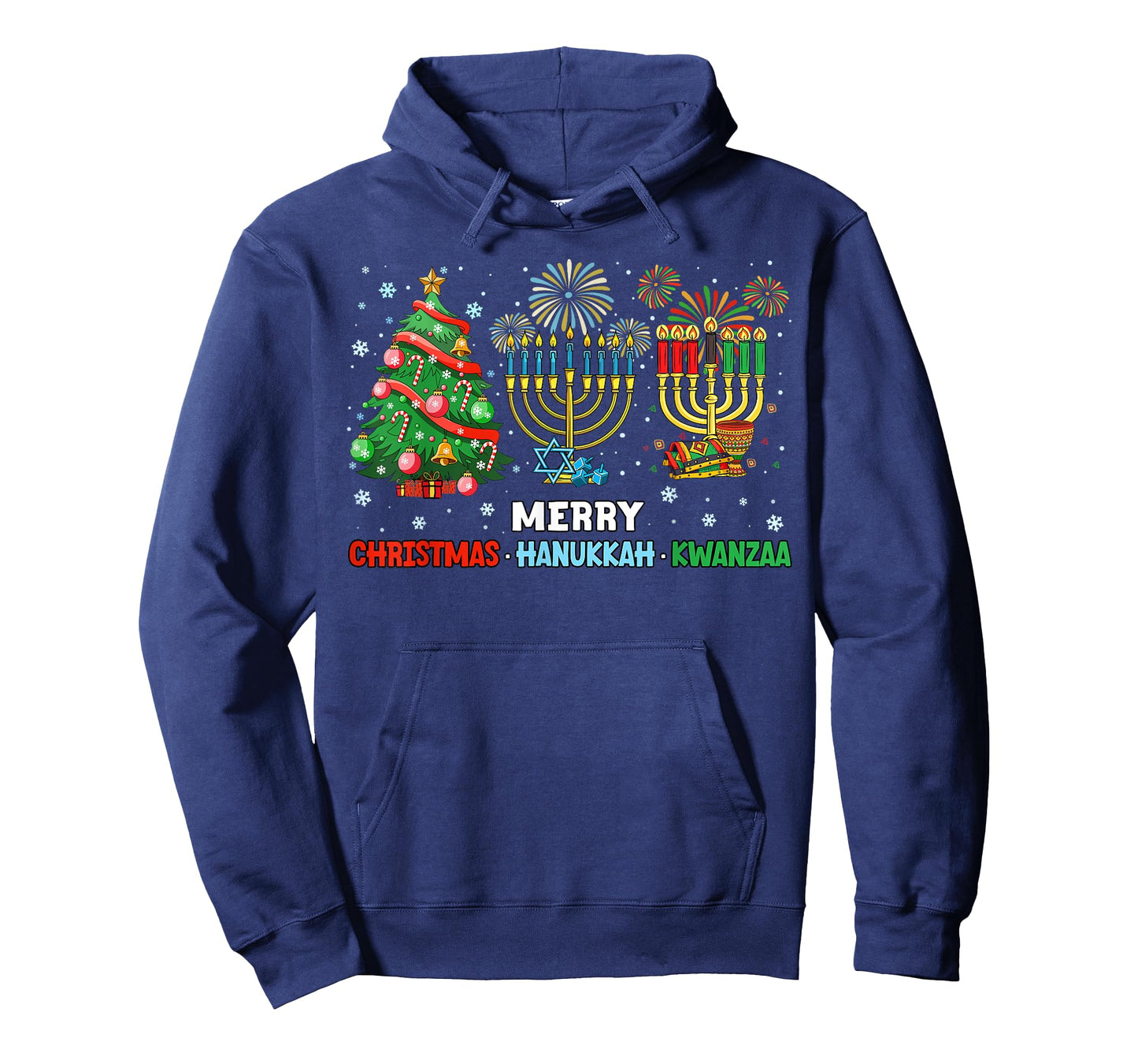 Christmas Hanukkah Kwanzaa Happy Holidays Matching Pajama T-Shirt