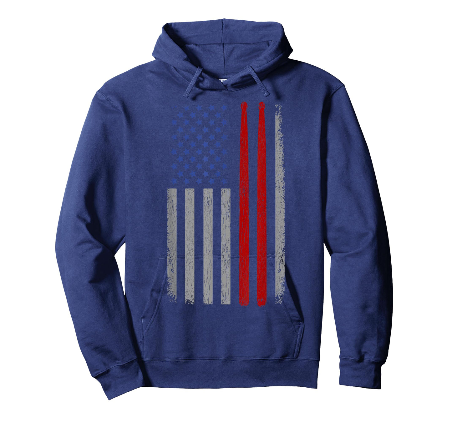 Vintage Drum Sticks American Flag Funny Drummer Gift For Him T-Shirt for Women Girls Kids Men