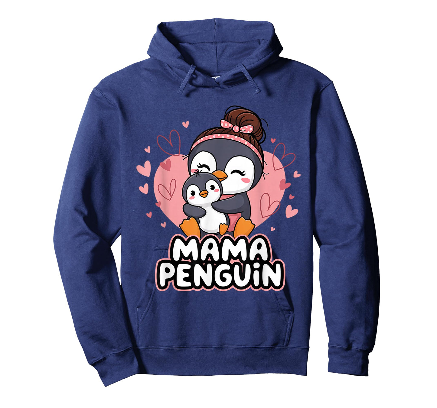 Cute Mama Penguin Holding Baby Animal Mother's Day T-Shirt
