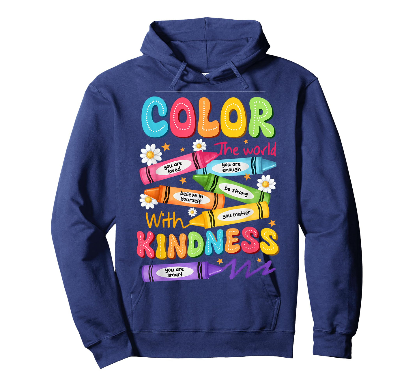 Color The World with Kindness Teachers Funny Back to School T-Shirt