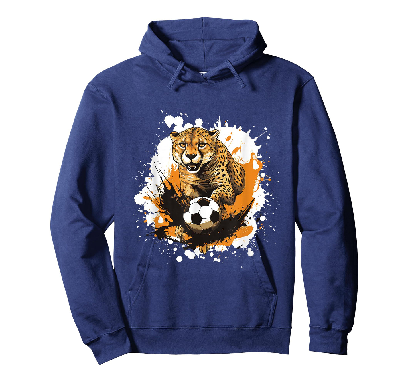 Cheetah Playing Soccer Funny Animal T-Shirt