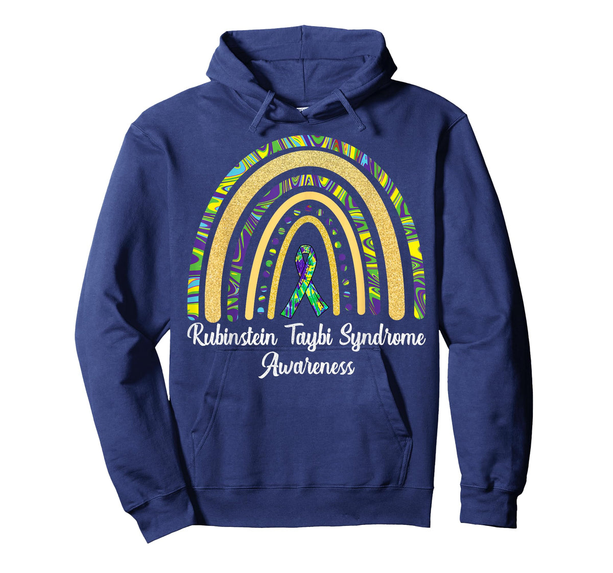 Rubinstein Taybi Syndrome Awareness RTS Rainbow & Ribbon T-Shirt