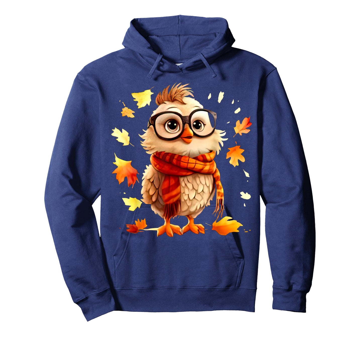 Cute Chick Fall Leaves Chicken Farm Animal Autumn T-Shirt