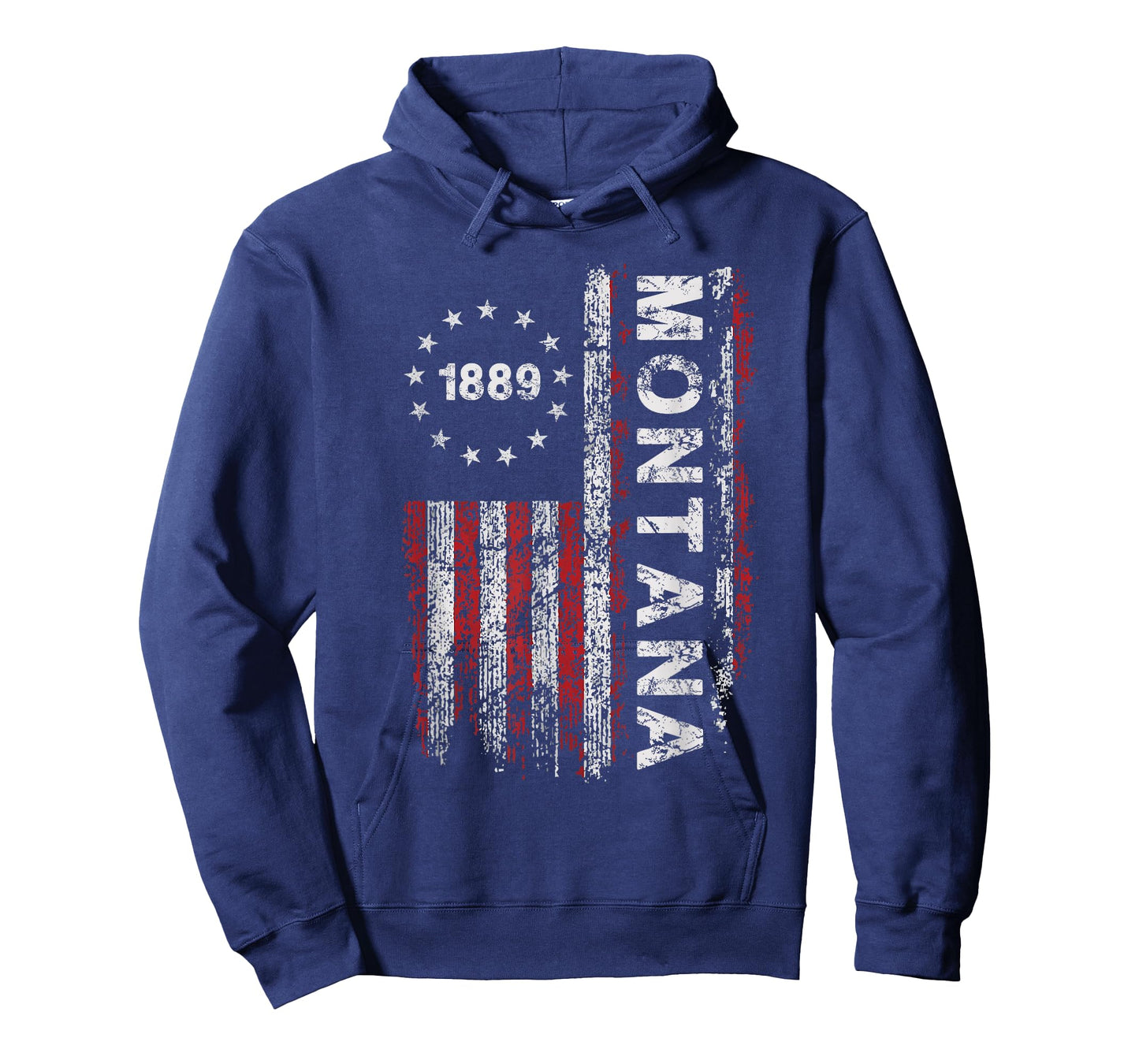 Montana State US Flag Vintage for Men Women Youth T-Shirt