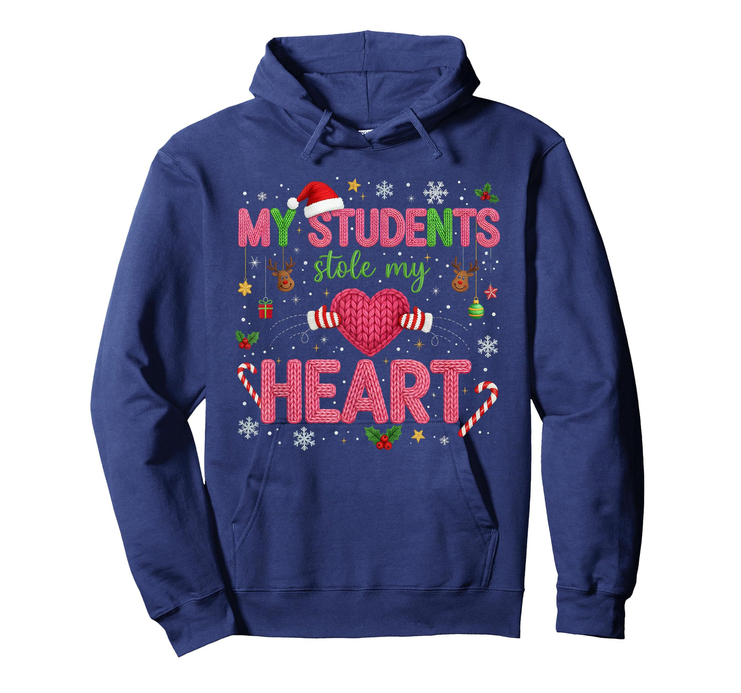 Funny Teacher Xmas My Students Stole My Heart Christmas T-Shirt