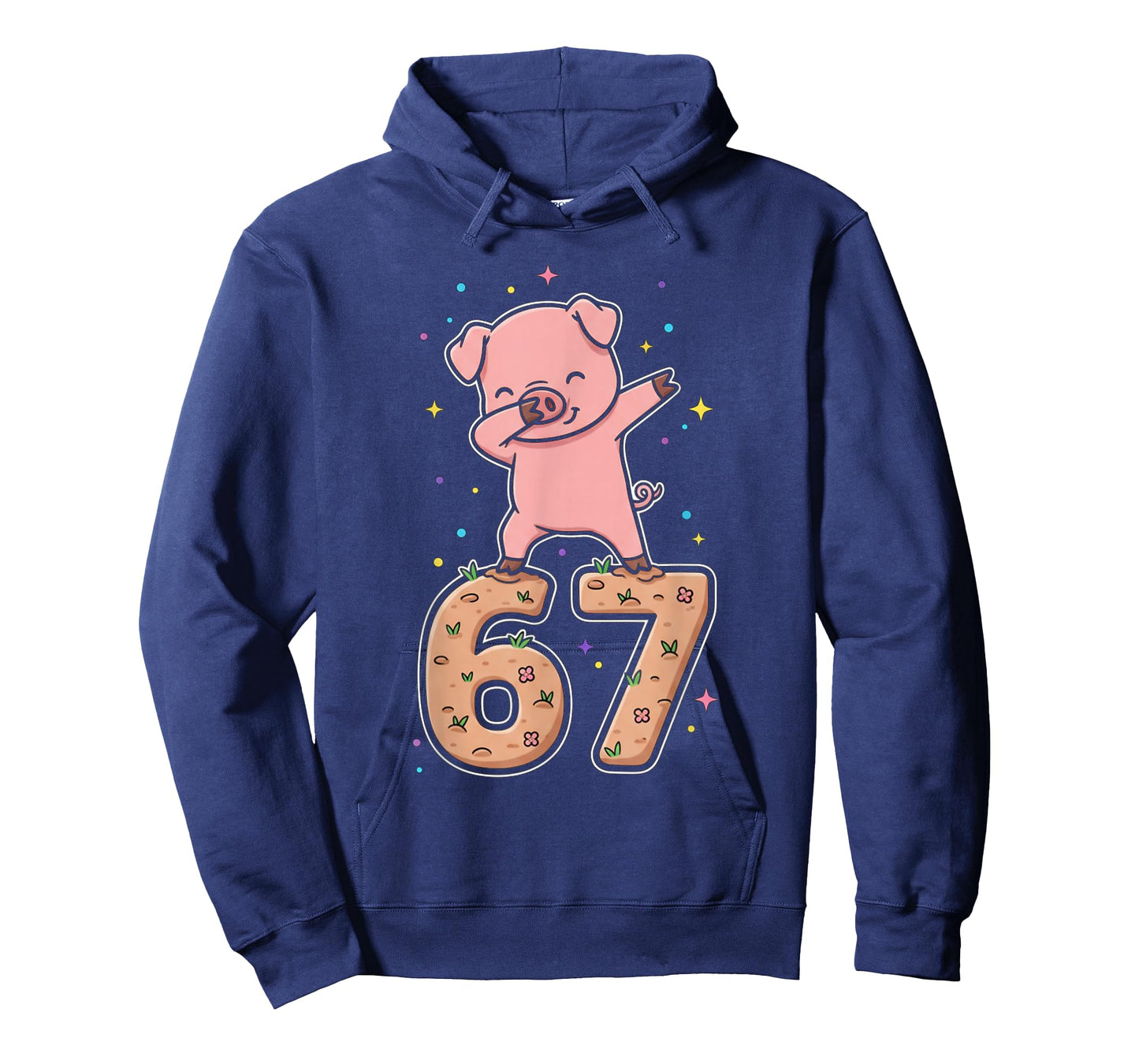 Dabbing Pig 67 Funny Six Seven Gen Z Slang Meme Cute T-Shirt