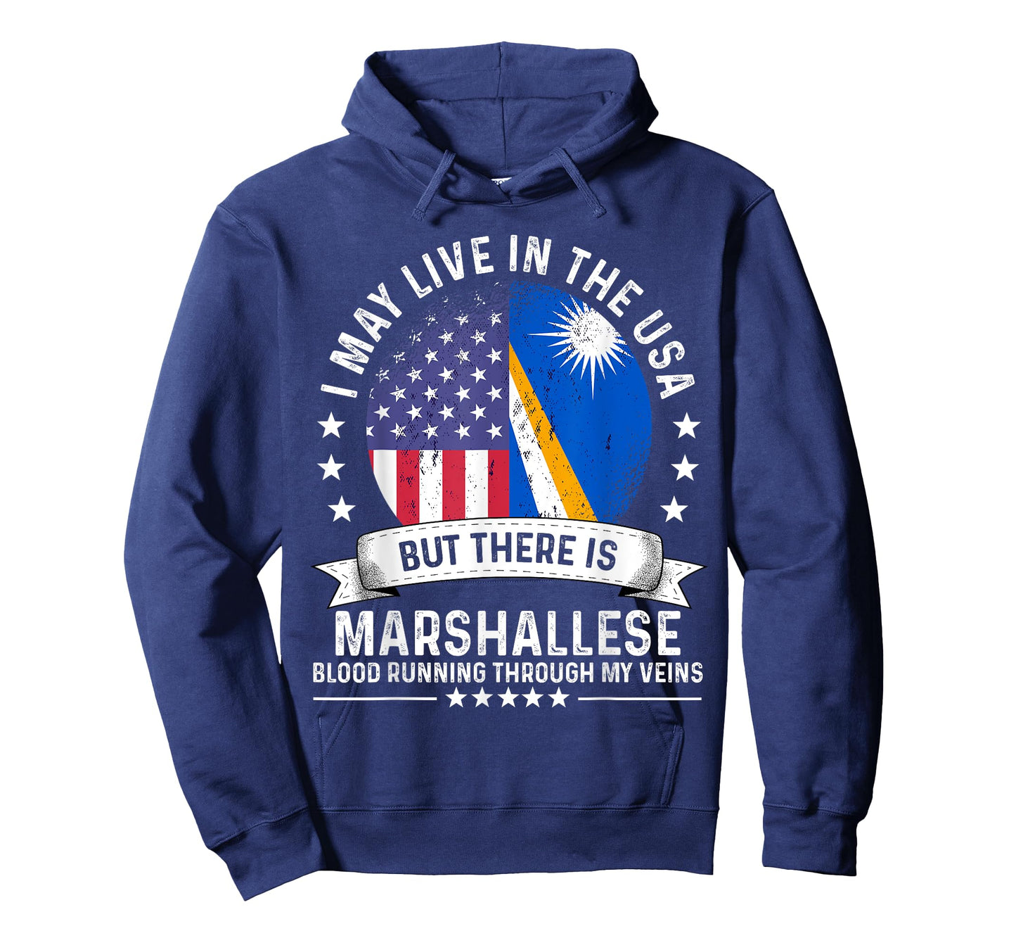 Marshall Islands American Patriot Grown Marshallese Flag T-Shirt