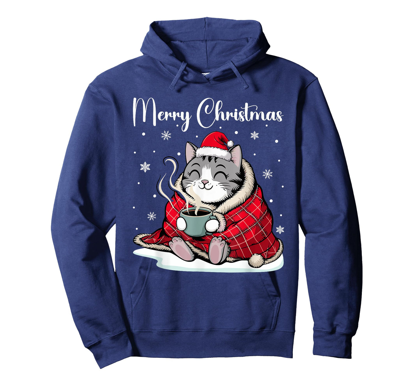 Christmas Pajamas Cat Merry Catmas Xmas Outfit Funny Cat T-Shirt