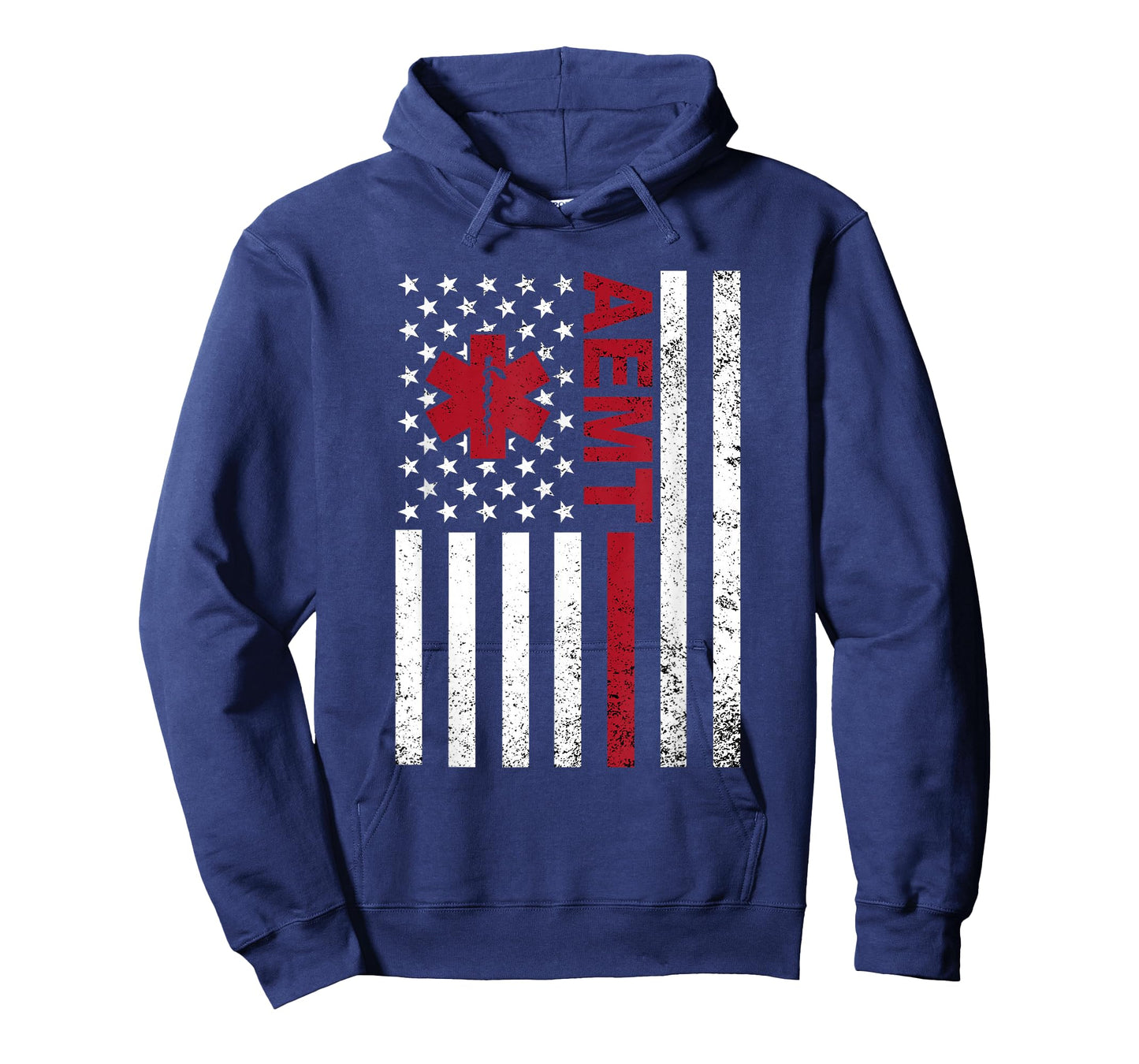 AEMT Advanced Emergency Medical Technician USA Flag T-Shirt