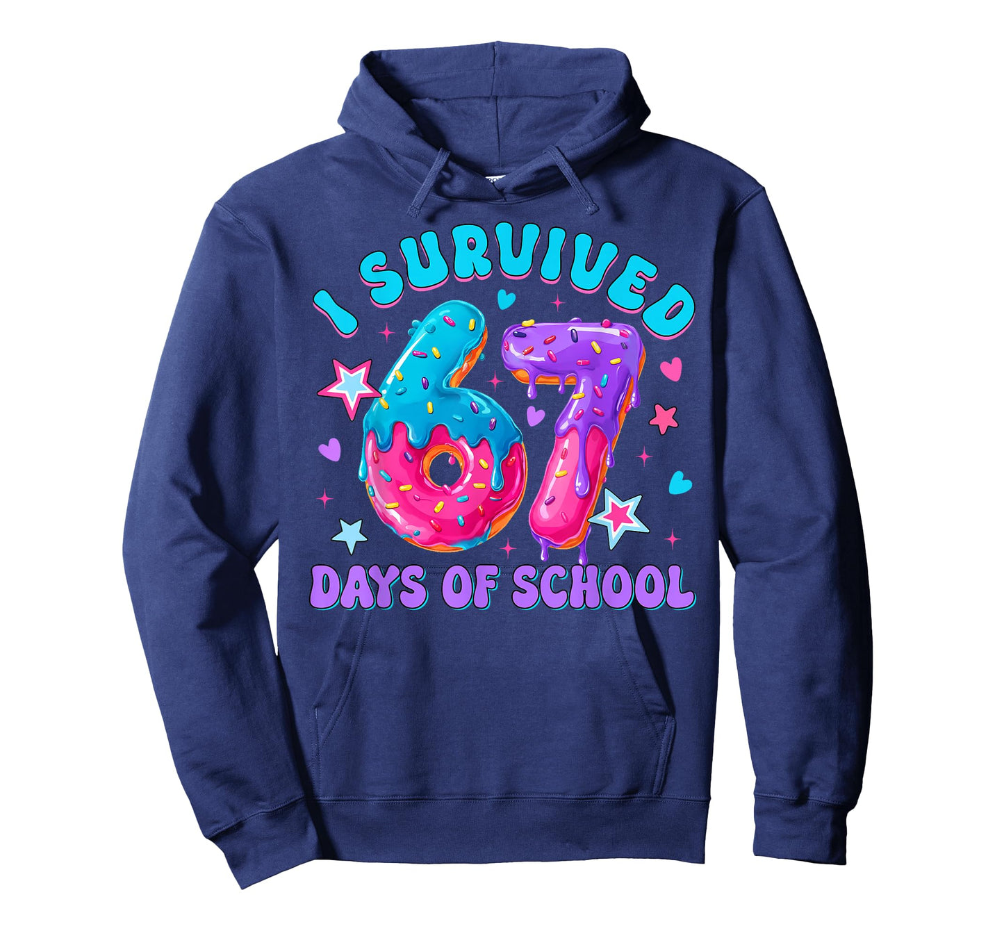 I Survived 67 Days of School Donut Drip Boy Girl Teacher T-Shirt