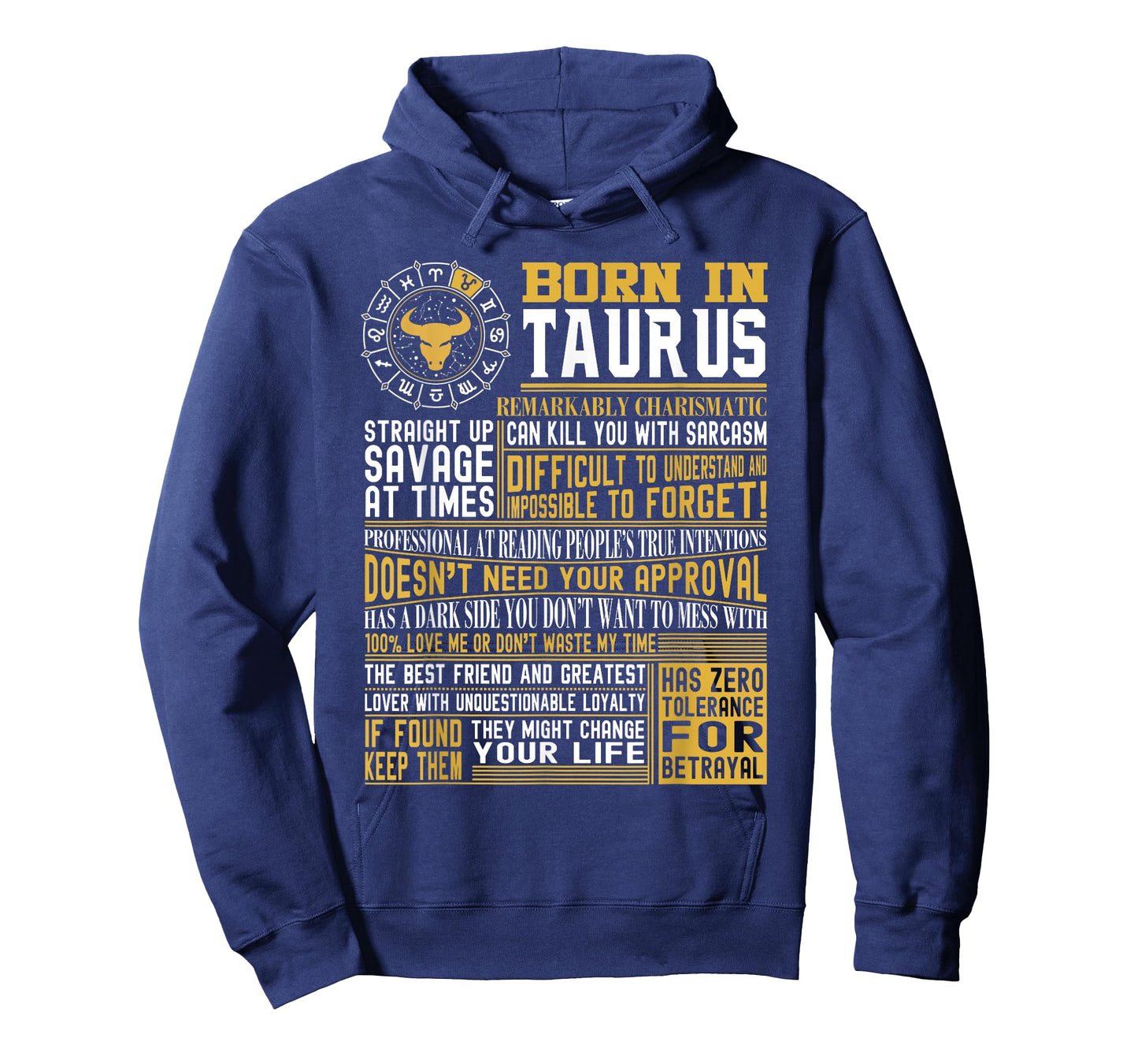 Born in Taurus Facts T-Shirt for mens and womens T-Shirt