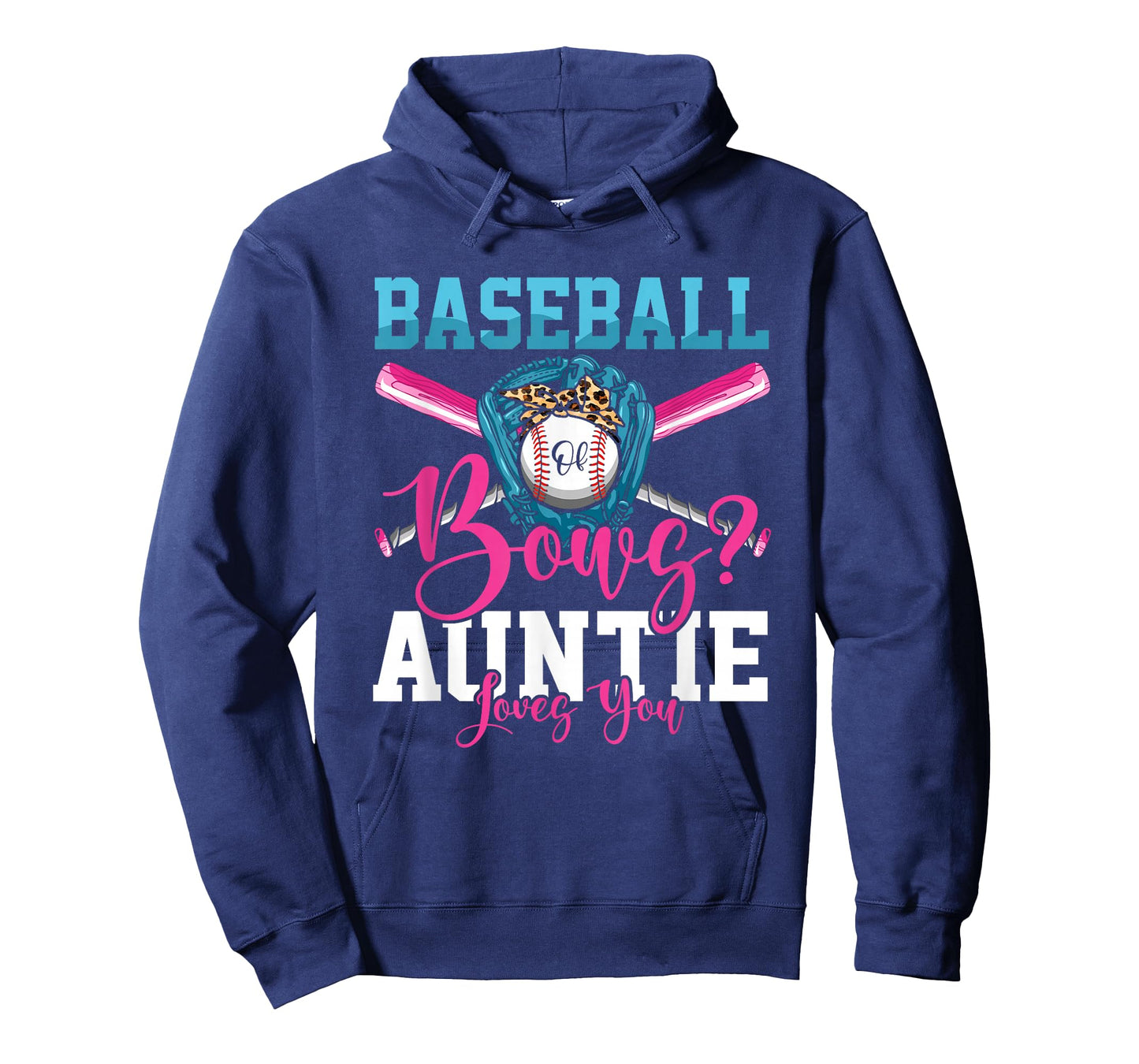 Baseball Or Bows Auntie Loves You Gender Reveal T-Shirt