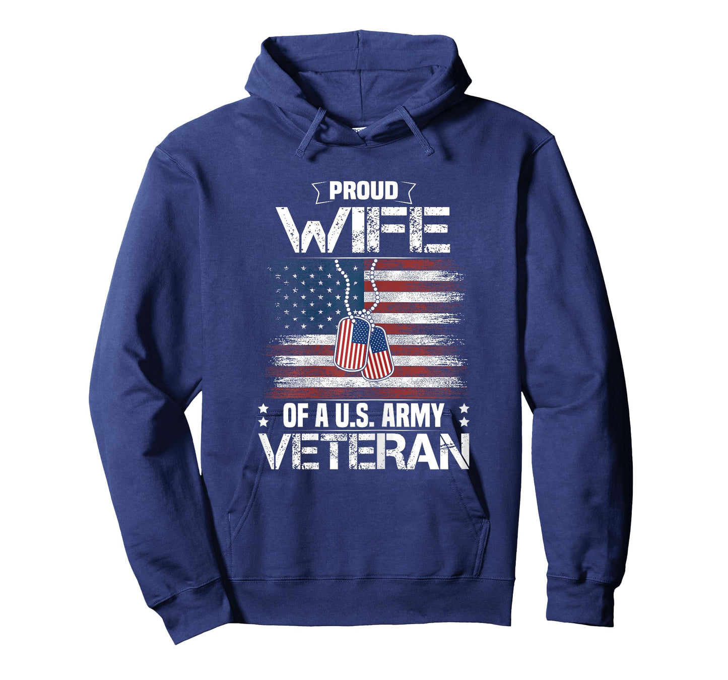 Proud Wife Of A US Army Veteran Day Family Matching T-Shirt