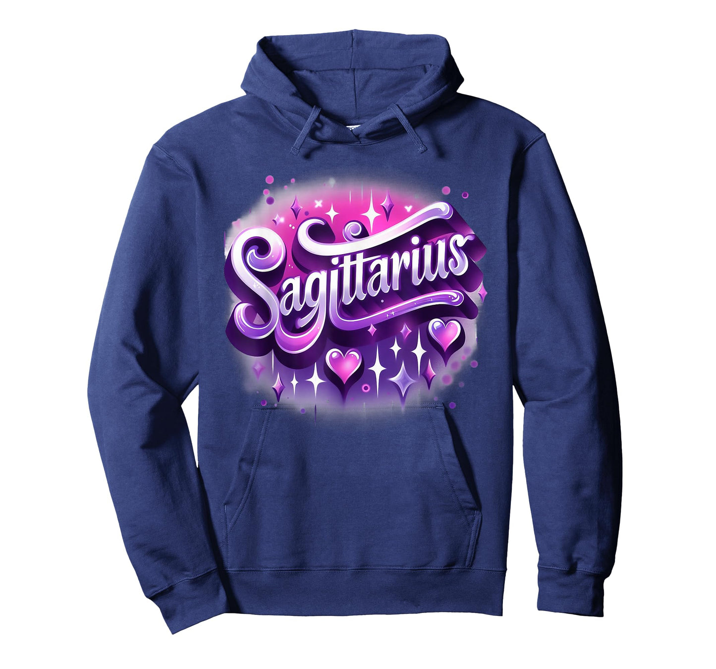Pink and Purple Sagittarius Zodiac Star Sign T-Shirt