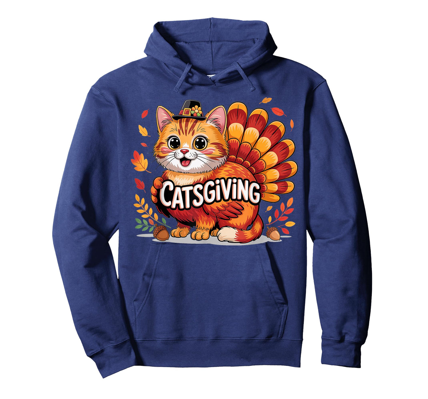 Funny Happy Thanksgiving Catsgiving Cat Lovers Turkey Day T-Shirt