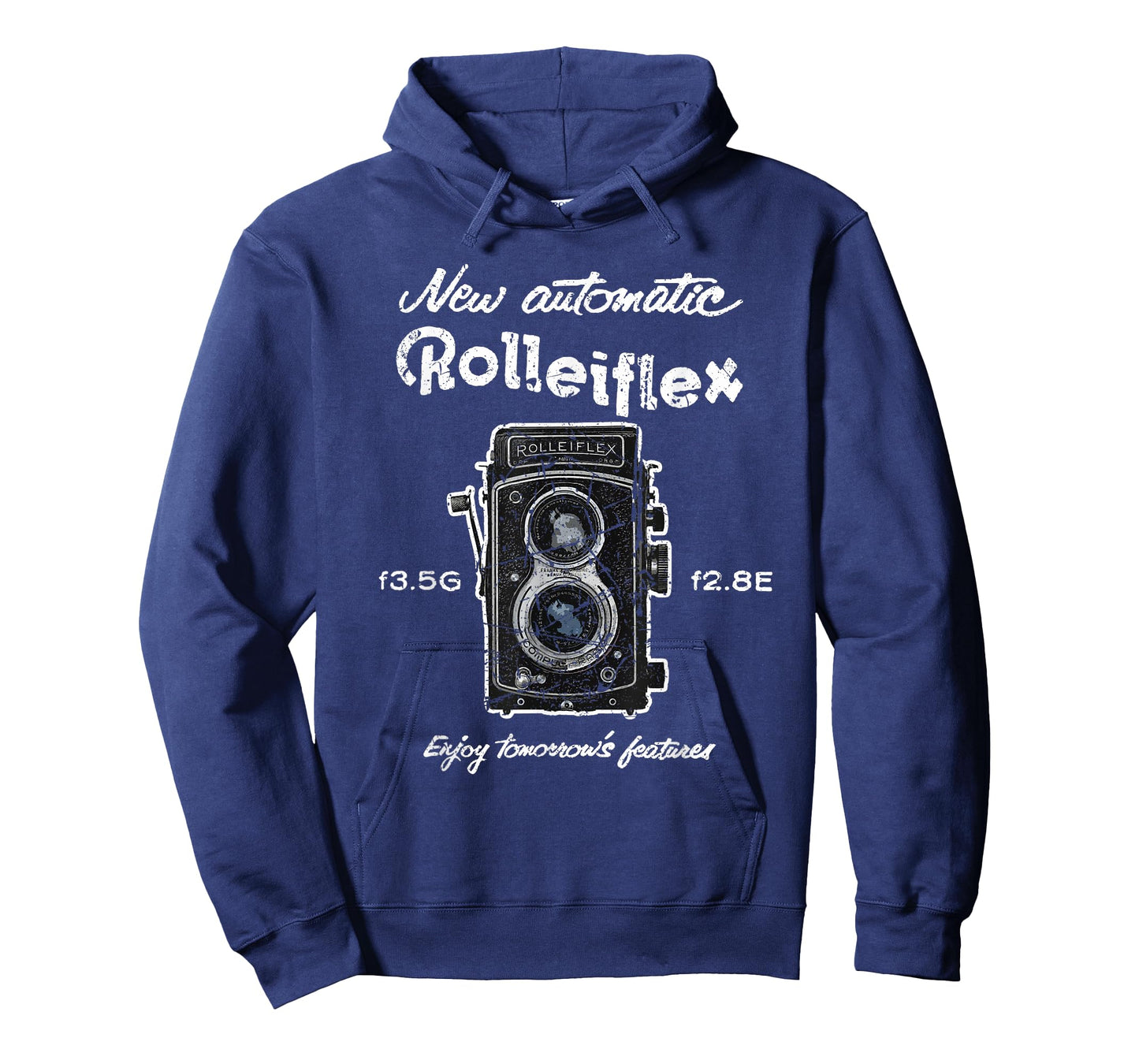 Old Vintage Rolleiflex Camera Distressed Design T-Shirt